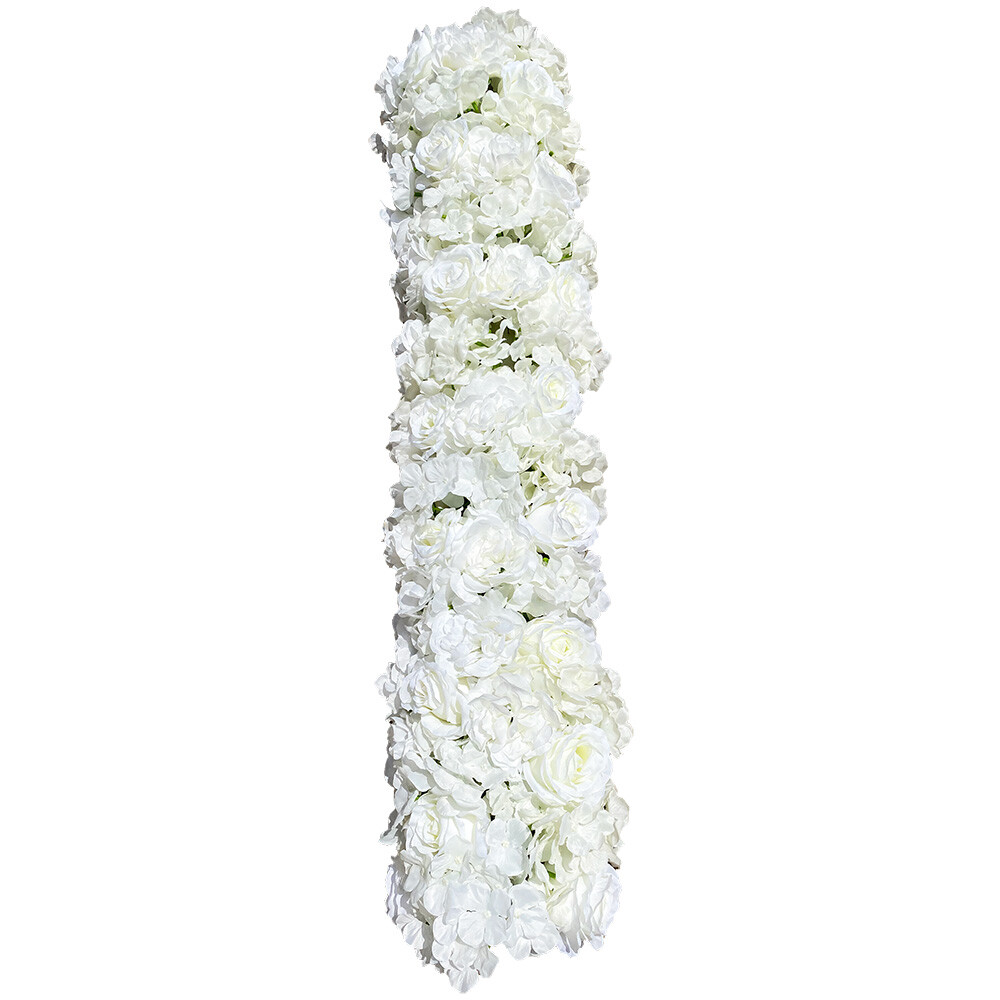 White Artificial Flowers for Home Party Wedding,Artificial Silk Flowers Row,HOT!