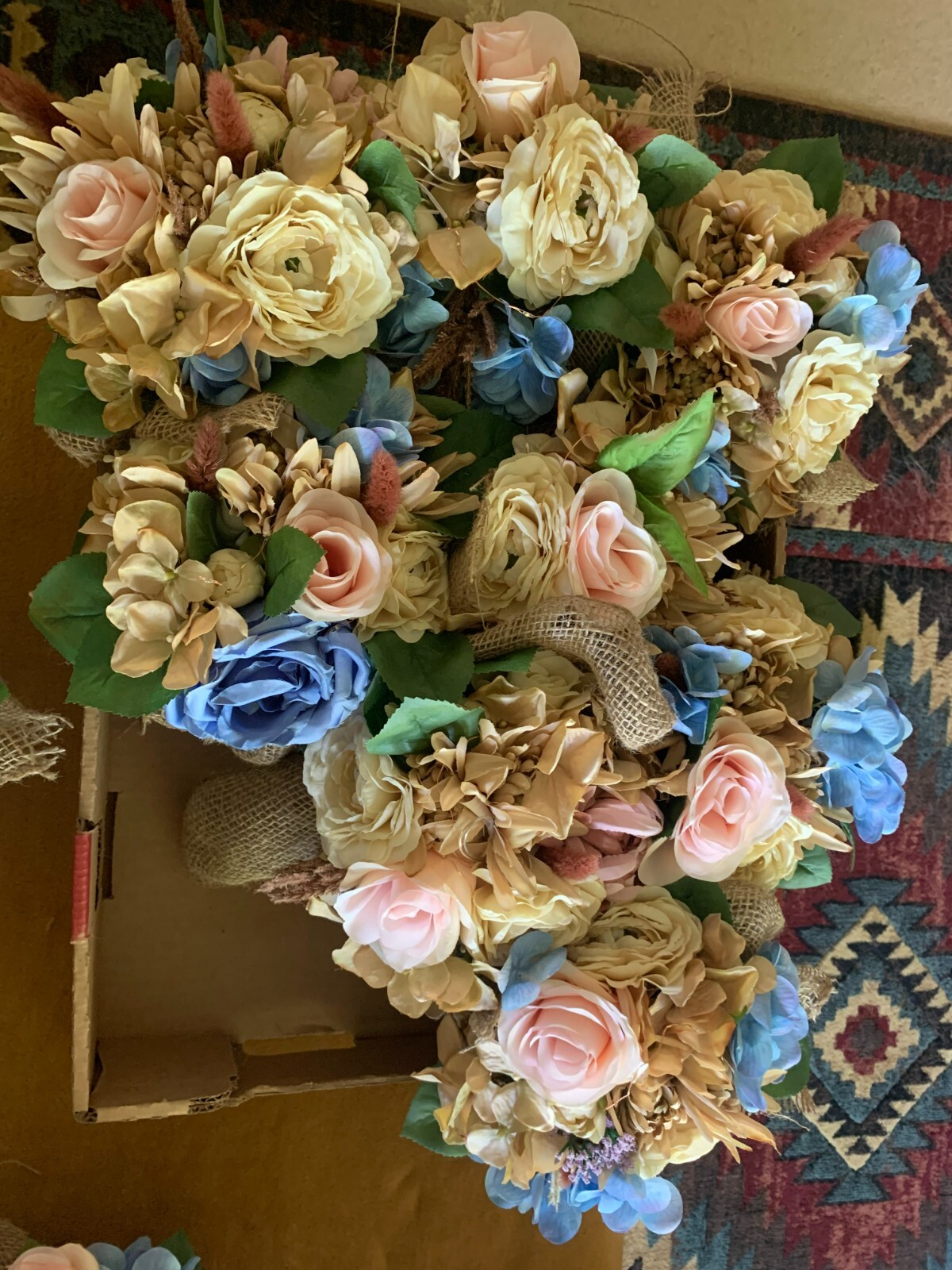 Premade Flower Arrangements Blue & Pink – Wedding – Gender Reveal – Baby Shower