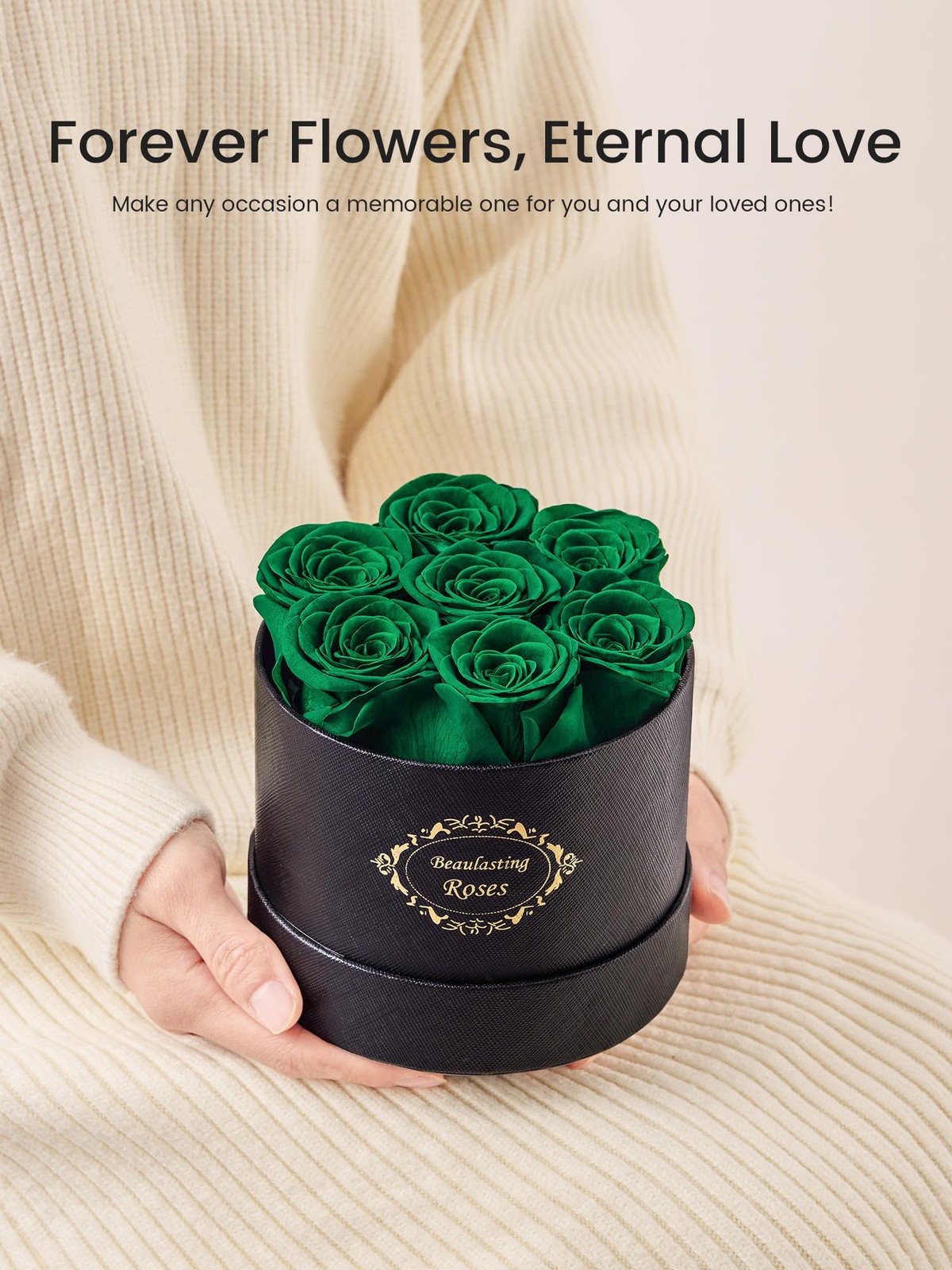 Roses in a Box, Preserved Flowers, Forever Flowers for Delivery Prime
