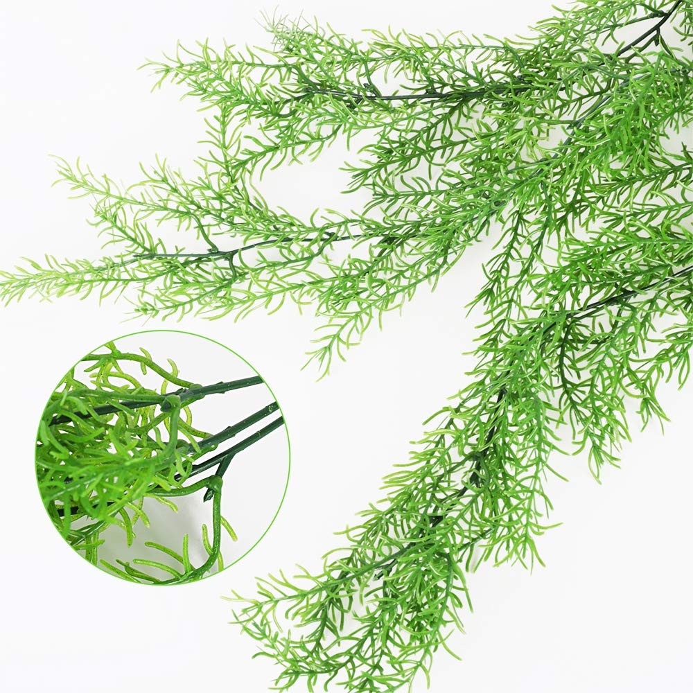 4 Pcs Artificial Ferns Hanging Plants Greenery Vines Fake Hanging Ivy Vine Pl…