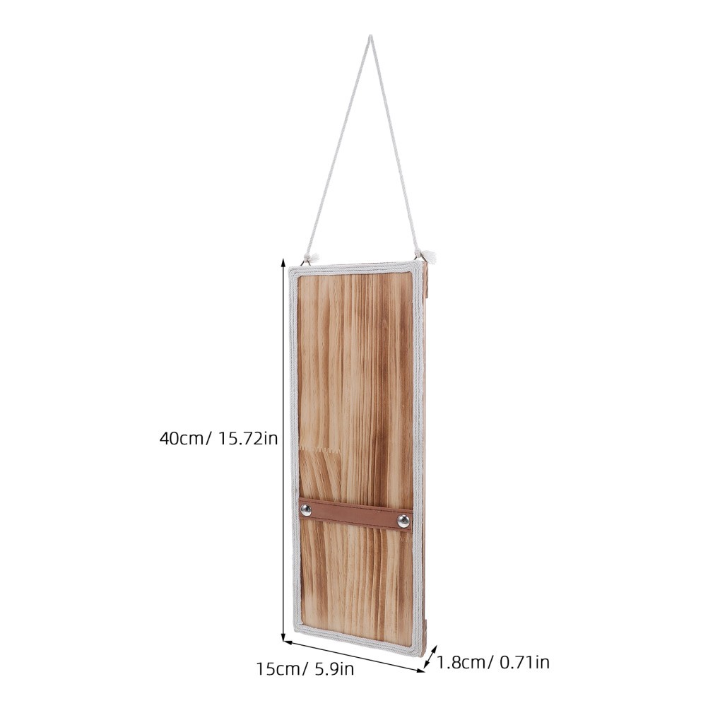 Rustic Wooden Wall Vase: Hanging Wall Decor Holder for Artificial Floral