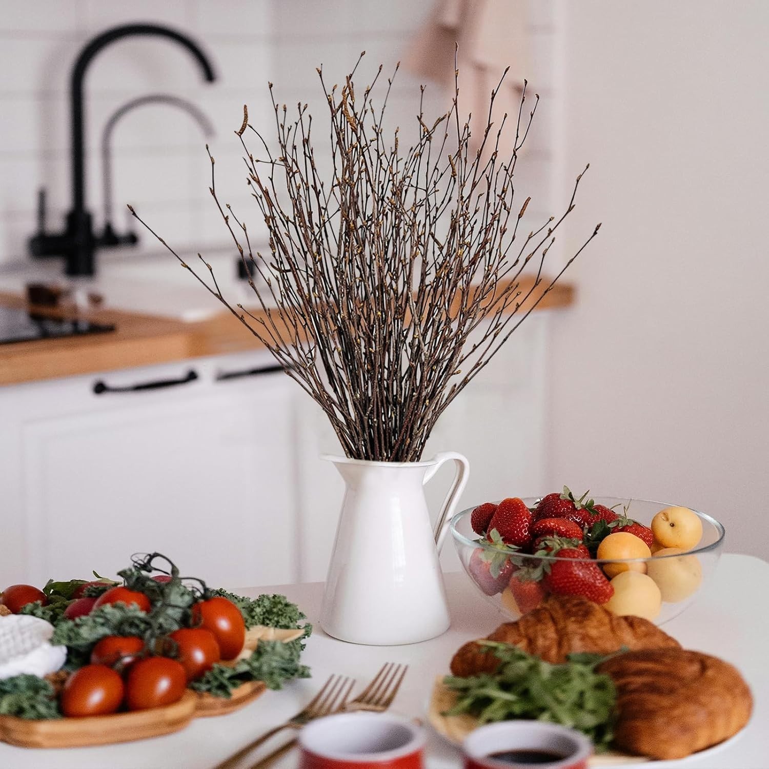 Elevate Your Space with 30-Pcs 17-Inch Birch Twigs – Rustic Home Decor Staples