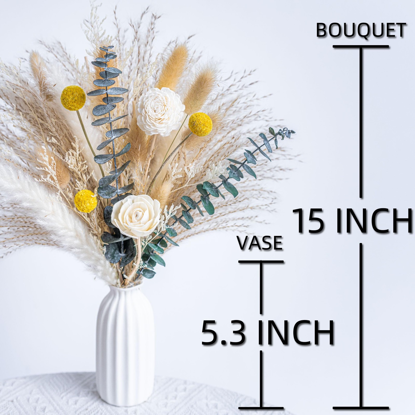 Dried Flowers Reed diffusers kit, Ceramic Vase Included, Reed diffusers for H…