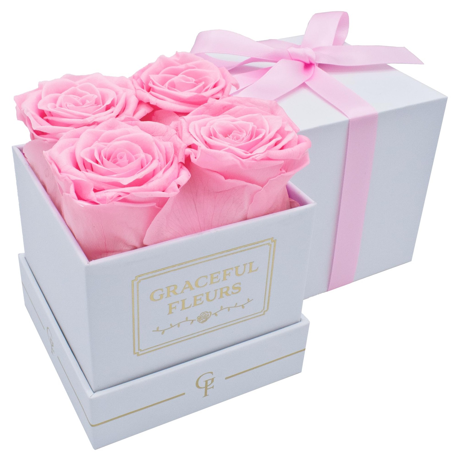 Graceful Fleurs Real Long Lasting Roses in a Box for Years, Preserved Fresh