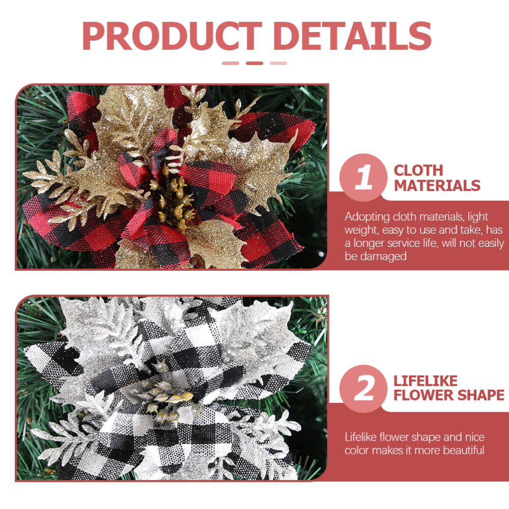12pcs Party Decorative Festival Christmas Wreath Decoration Xmas Tree Decor