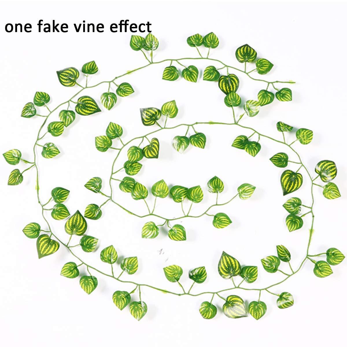 EPIPREMNUM AUREUM LEAVES GREEN VINES FAKE PLANT VINE LEAVES HANGING FAKE VINE LE