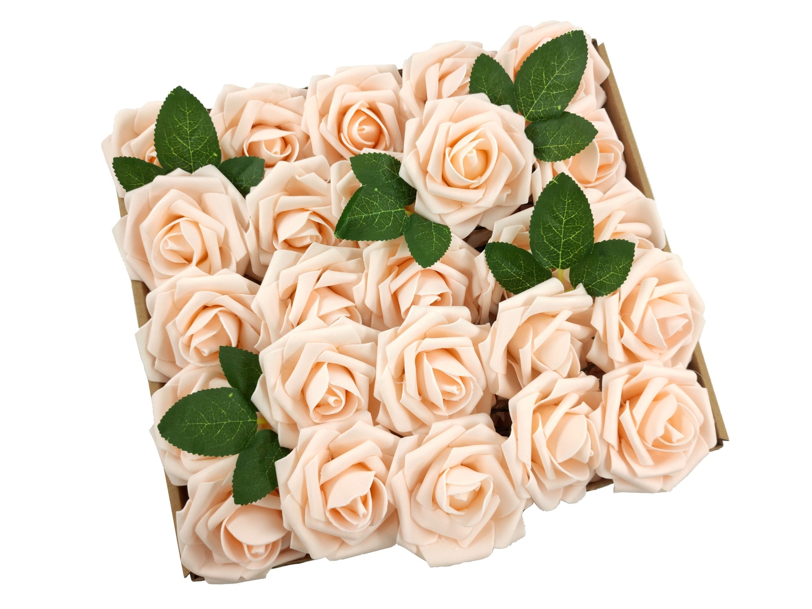 25/50 Foam Rose Artificial Flowers – Bridal Bouquet for Wedding Party Decor