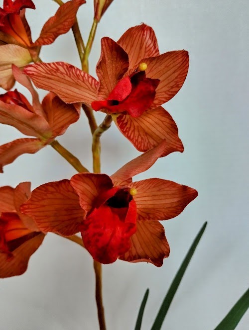 Artificial Cymbidium Orchid arrangement