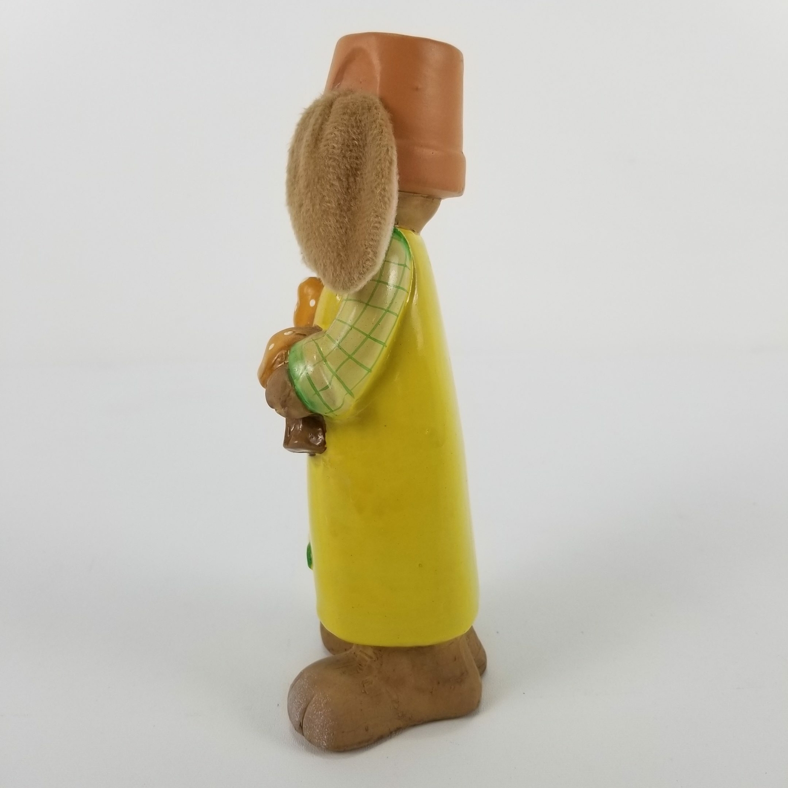 Whimsical Hide and Seek Bunny Statue for House Plant
