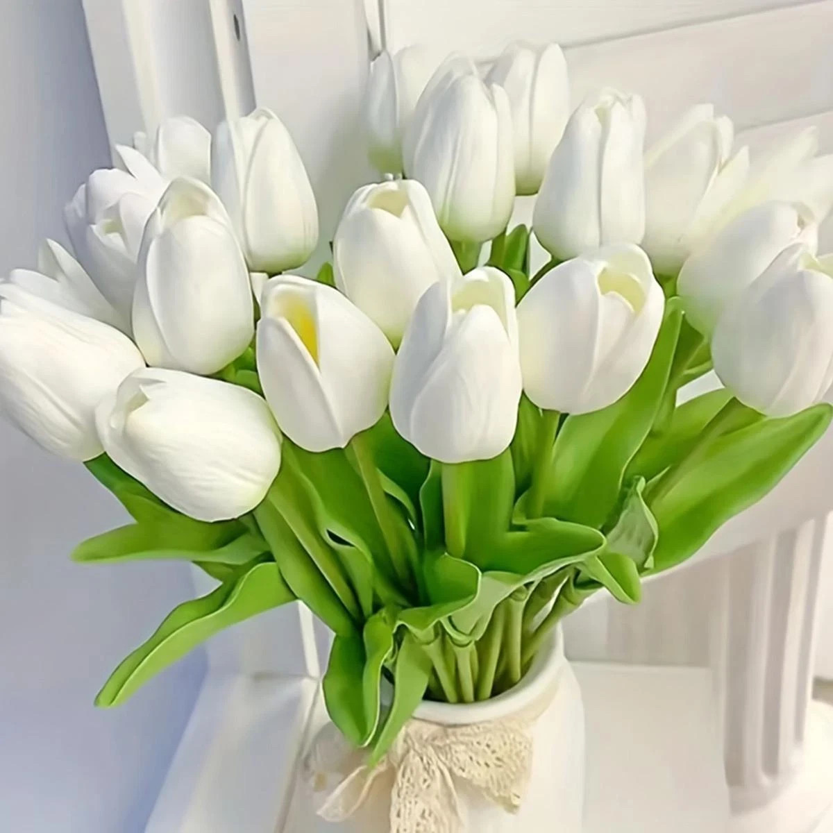 10pcs Artificial Flower Realistic Touch Tulip Scrapbooking Vase Home Decor Weddi