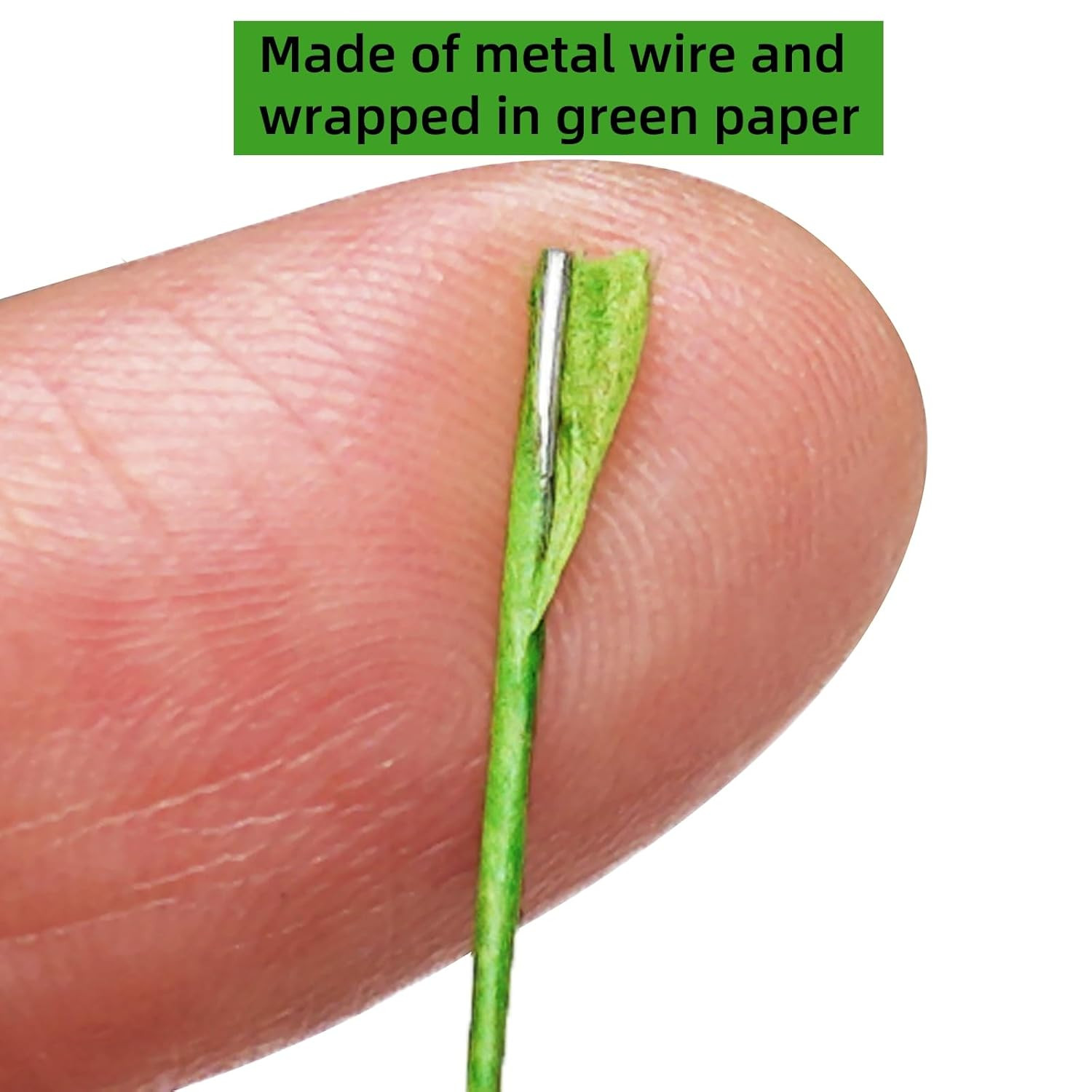 22 Gauge Floral Wire Stems for Flower Florist Floral,100Pcs Green | Stem Wire fo