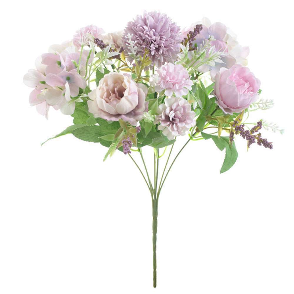 1/2PCS Artificial Silk Peony Fake Flowers Bunch Bouquet Home Wedding Party Decor