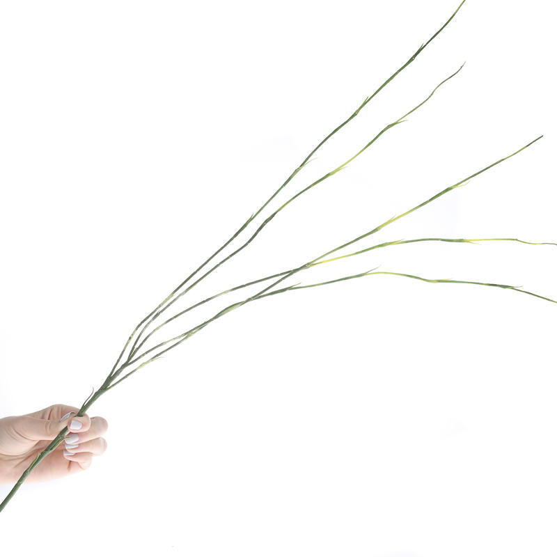 Set of 12 Tall 32″ Variegated Green Vinyl Artificial Grass Stems