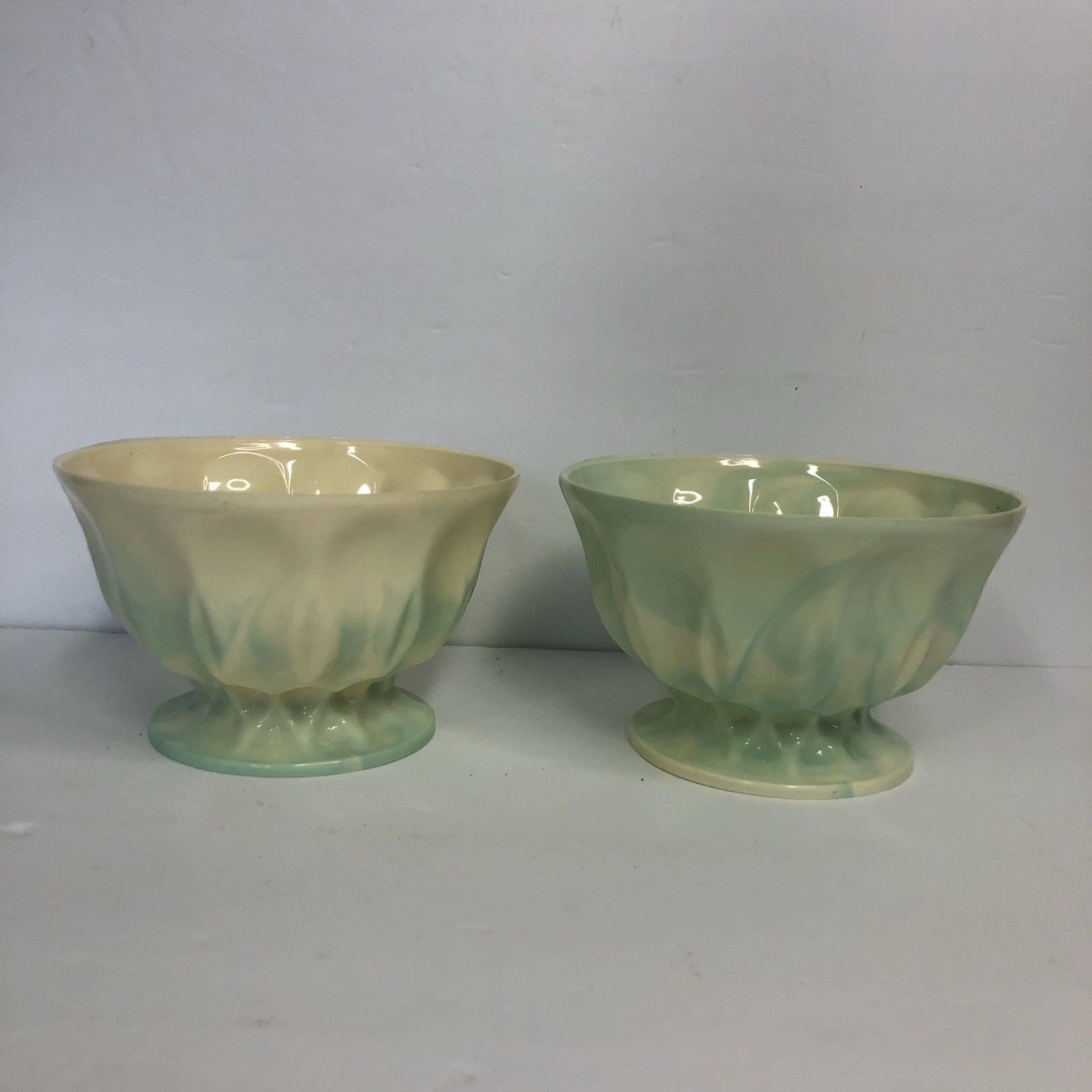 classic pedestal bowl aqua marble swirl plastic floral arrangements flower pot