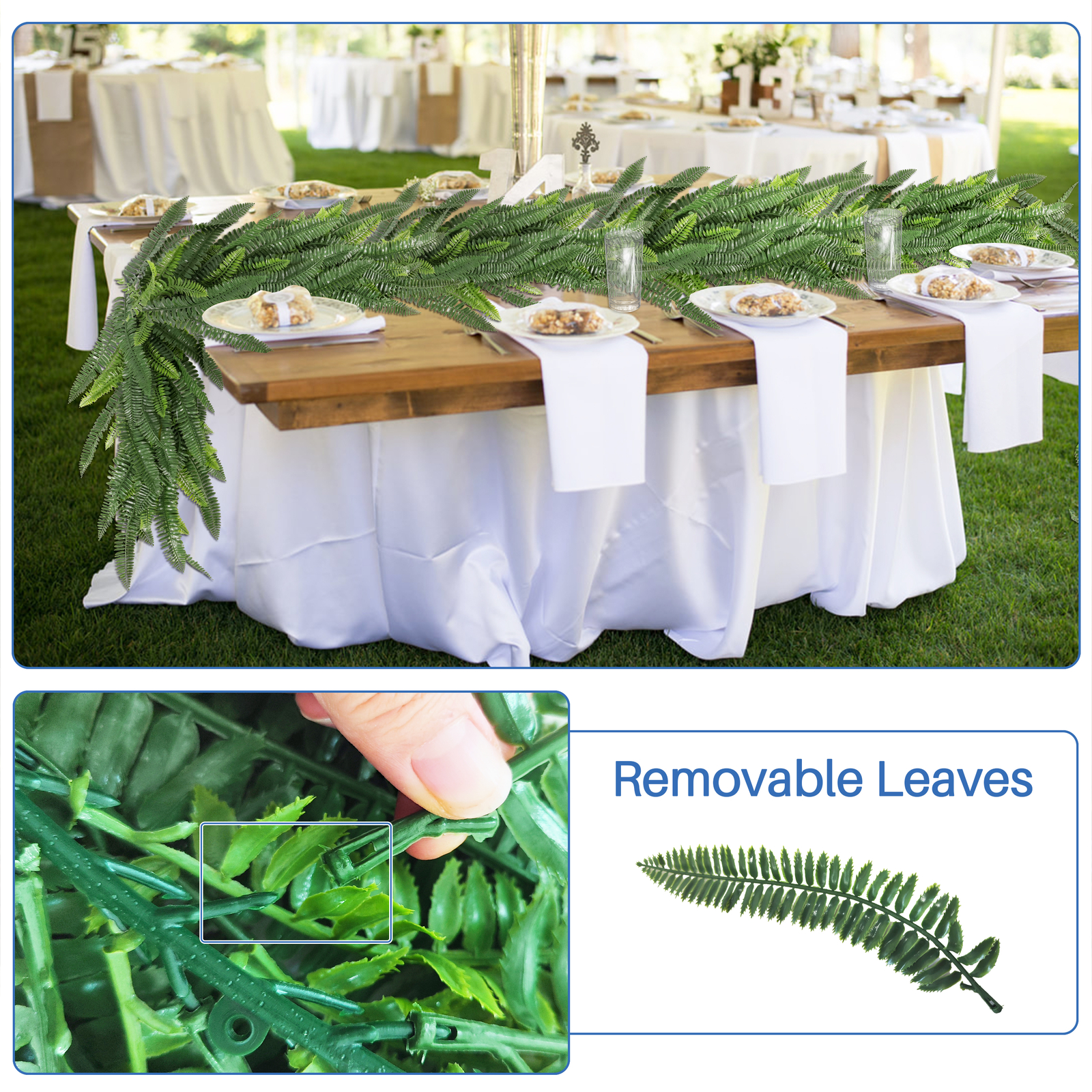 Fake Artificial Hanging Garland Wreath Greenery Leaf Vines Wedding Plant Decor