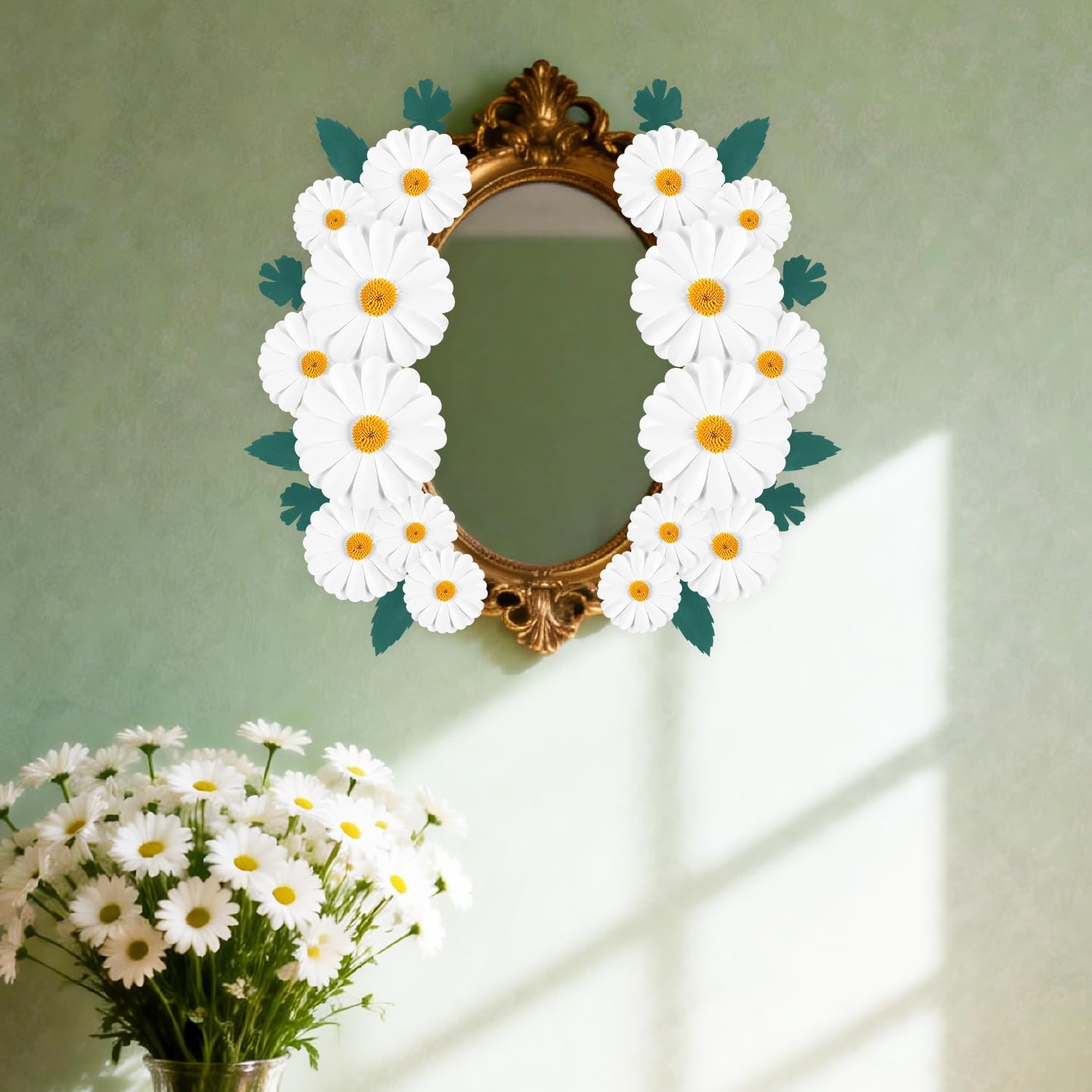 Paper Flowers Decorations for Wall Giant Daisy Artificial Flowers Bulletin Bo…