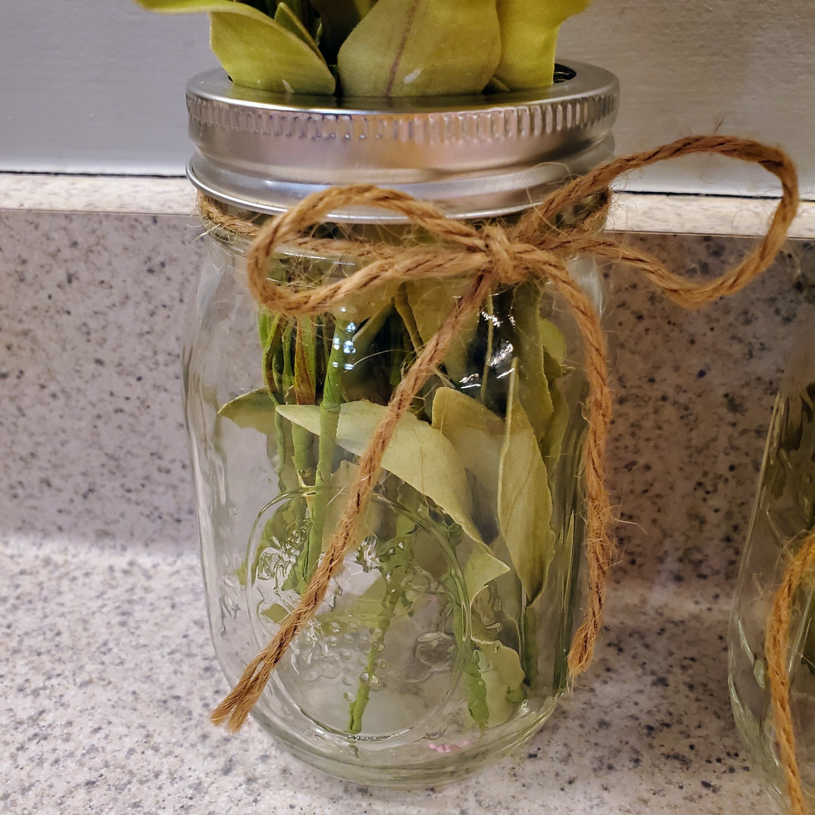 3 Mason Ball Canning Jar FLOWER Bouquet Vase FROG LID Tea Party Shower Wedding