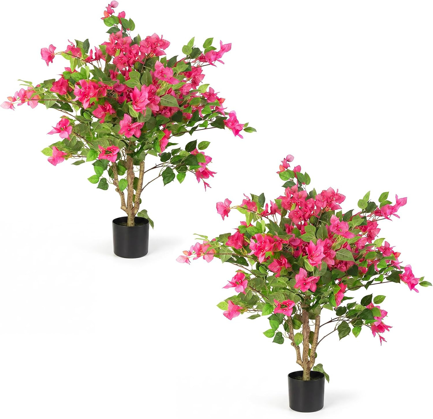 3FT Artificial Bougainvillea Tree, Faux Bougainvillea for Indoor Outdoor Decor,