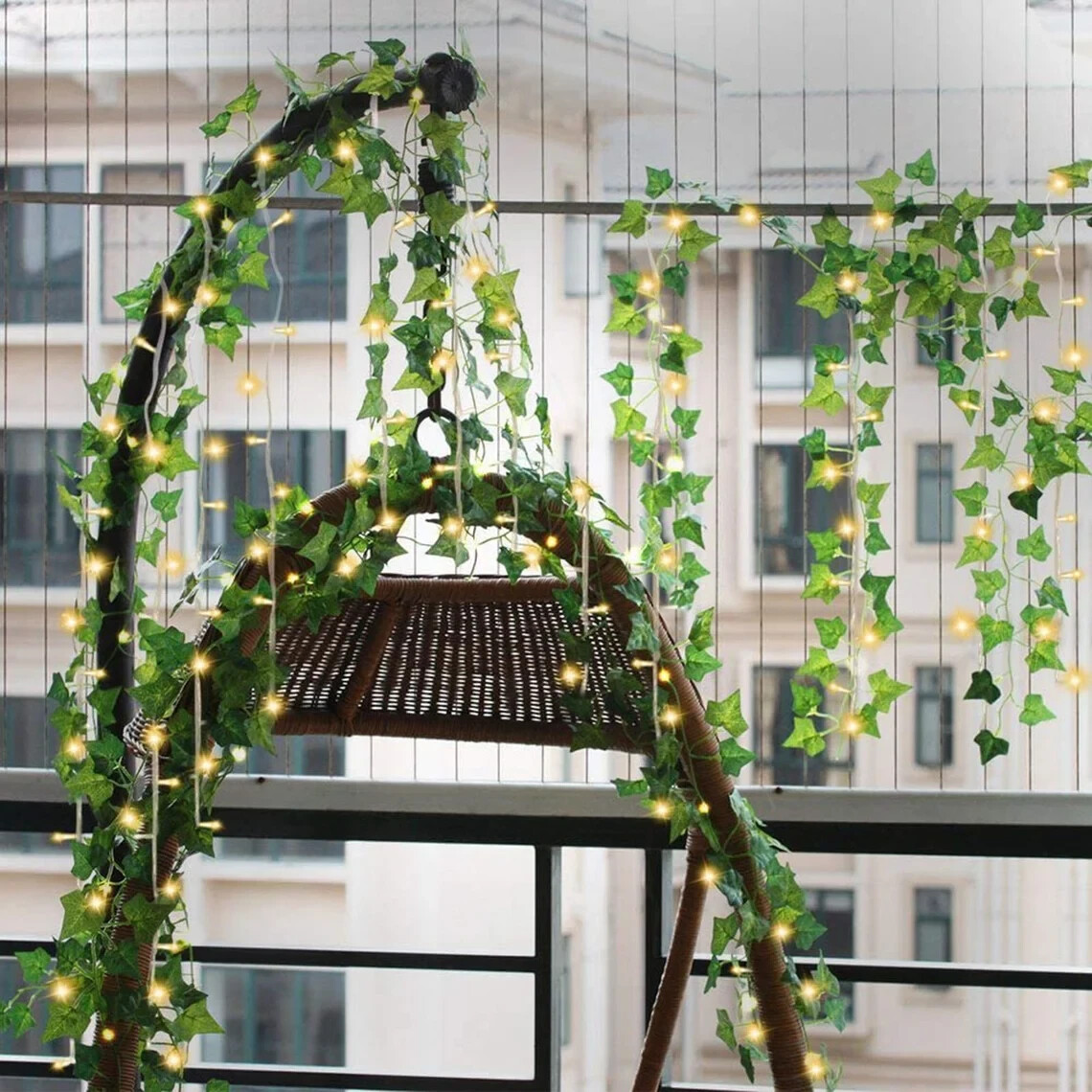 12 Strands 84 Feet Artificial Ivy Vines Leaves, Silk Garland Fake room wedding
