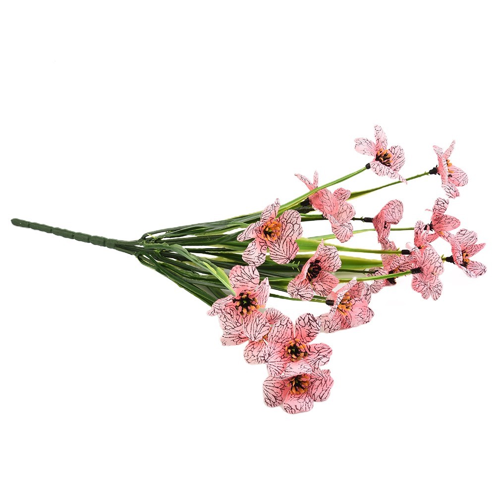 5 Heads Artificial Plastic Flower Fake Wedding Bouquet DIY Home Party Decor
