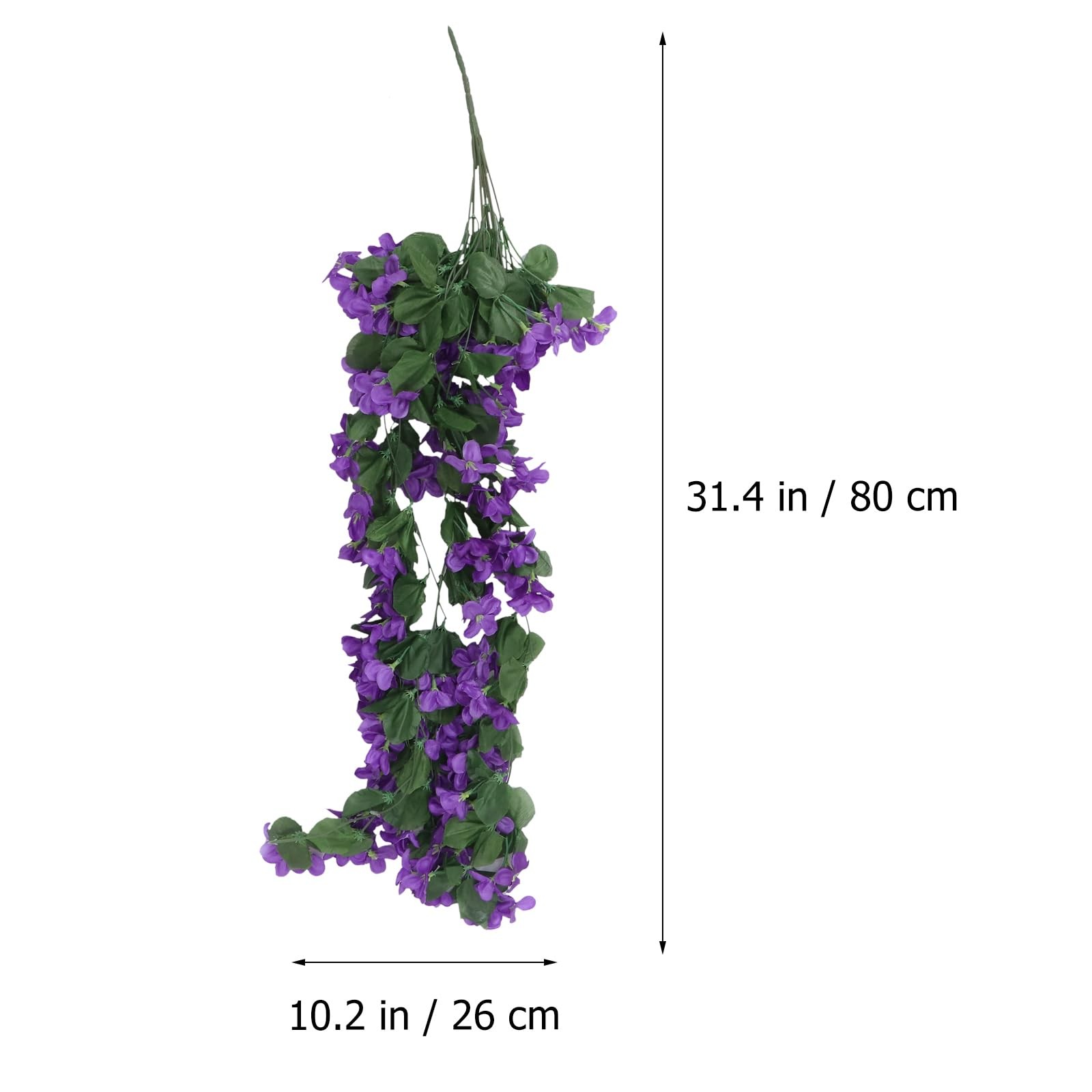 4petals Artificial Flower Hanging Flowers Violet Simulation Vine Wedding Home…
