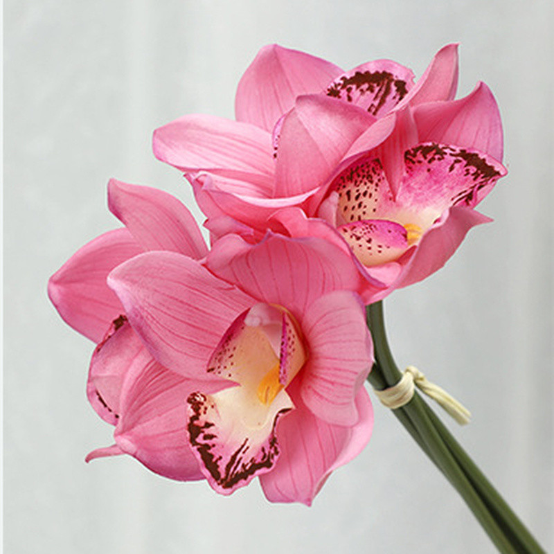 1PC 4 Heads Artificial Flower Moth Orchid Butterfly Bouquet Wedding Home Decor