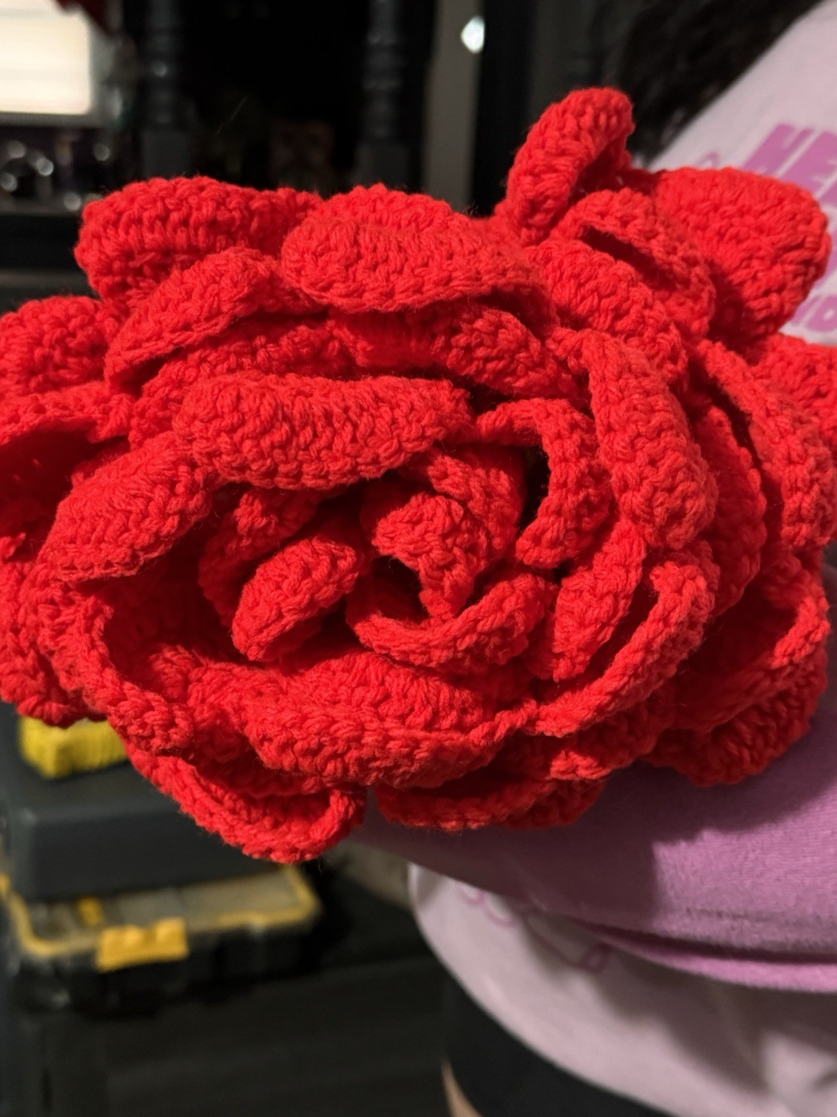 Heart Rose Bouquet Blanket Handmade Mother’s Day Gift Birthday Gift Anniversary
