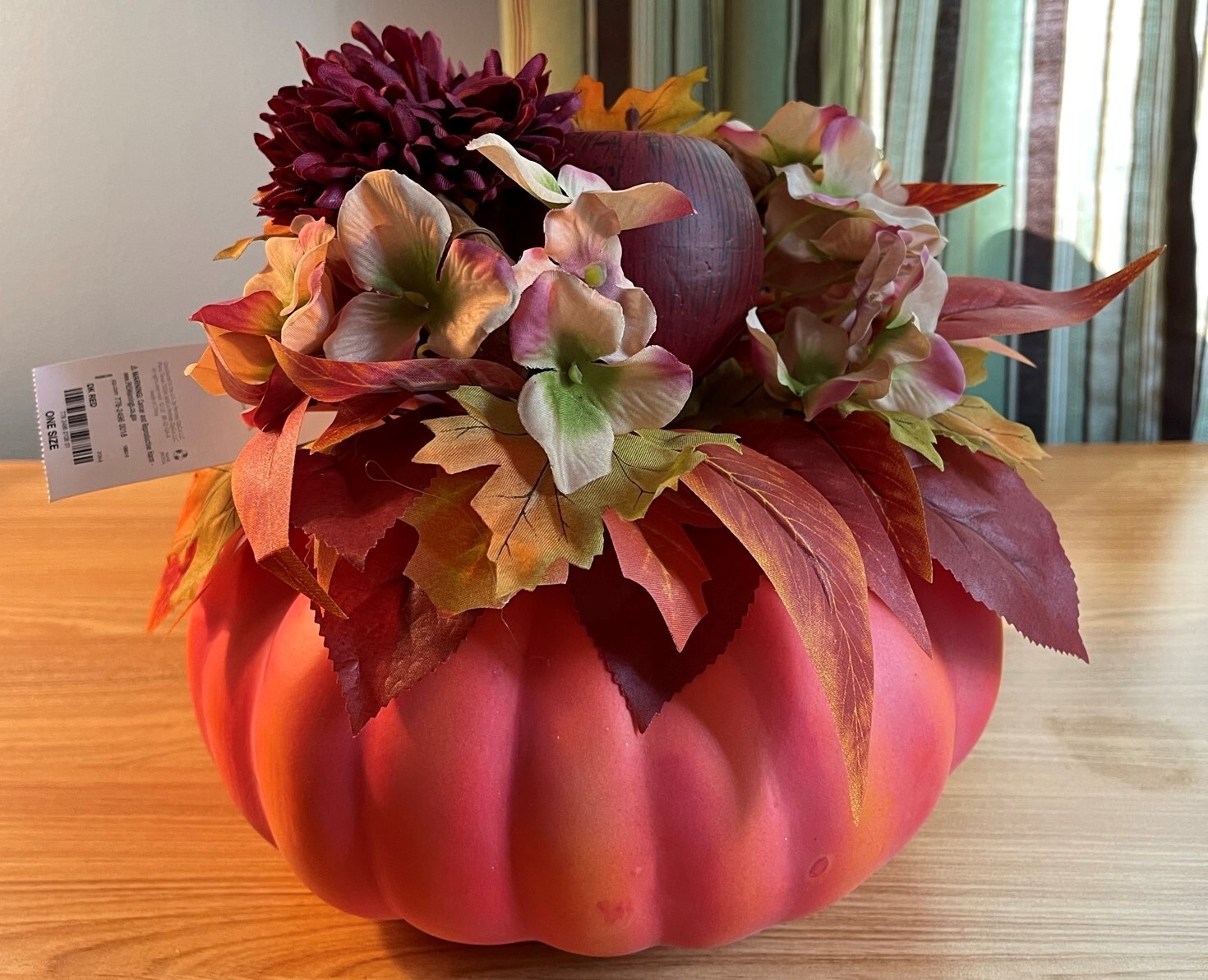 LAYERINGS AUTUMN MARKET FRUIT PUMPKIN FLORAL ARRANGEMENT NEW USE INDOORS