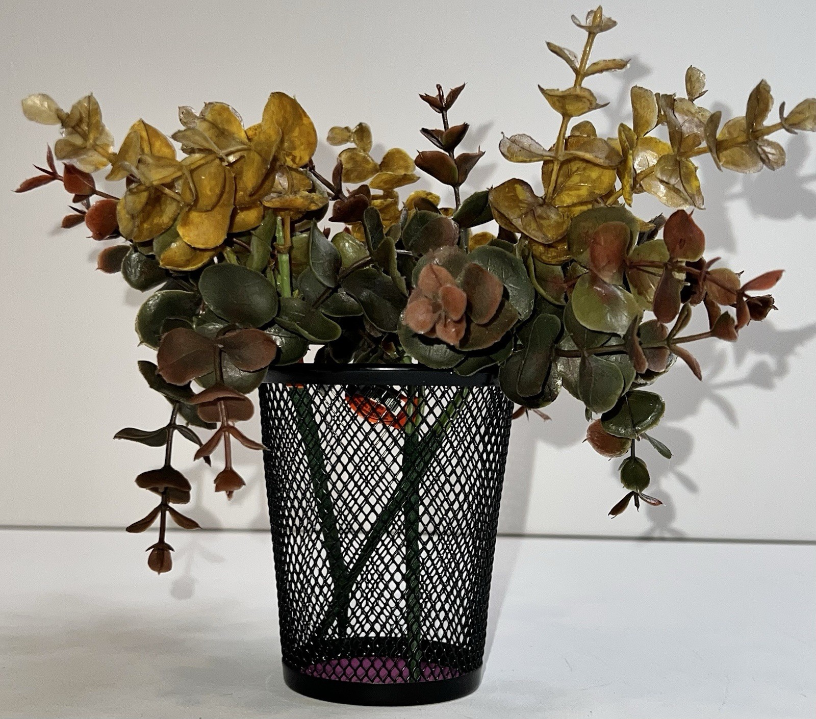 Artificial Eucalyptis Leaves Branches 3 Pc Fall Autumn Decor Thanksgiving NWT