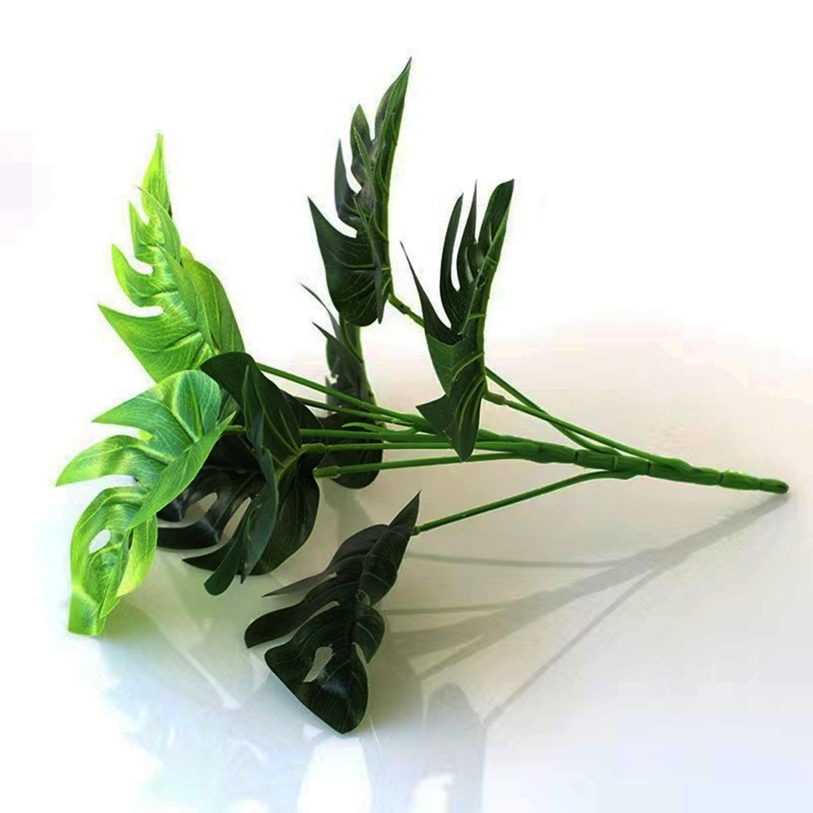 Artificial Monstera Plants, 10-inch Artificial Monstera Palm Trees, Faux Trop…