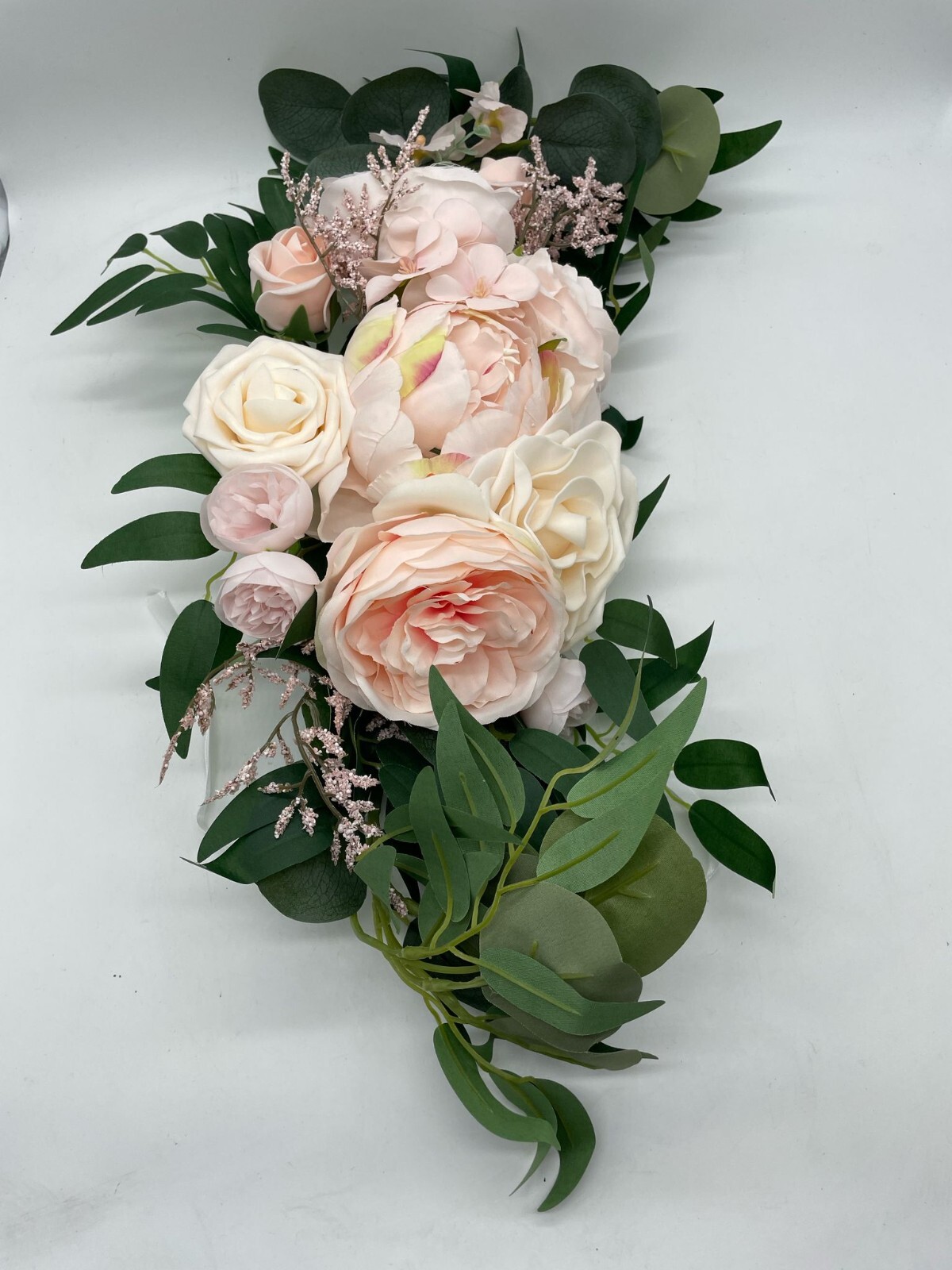 Floroom Arch Flowers with Drapes Kit (Pack of 4) – 2pcs Artificial Blush Pink
