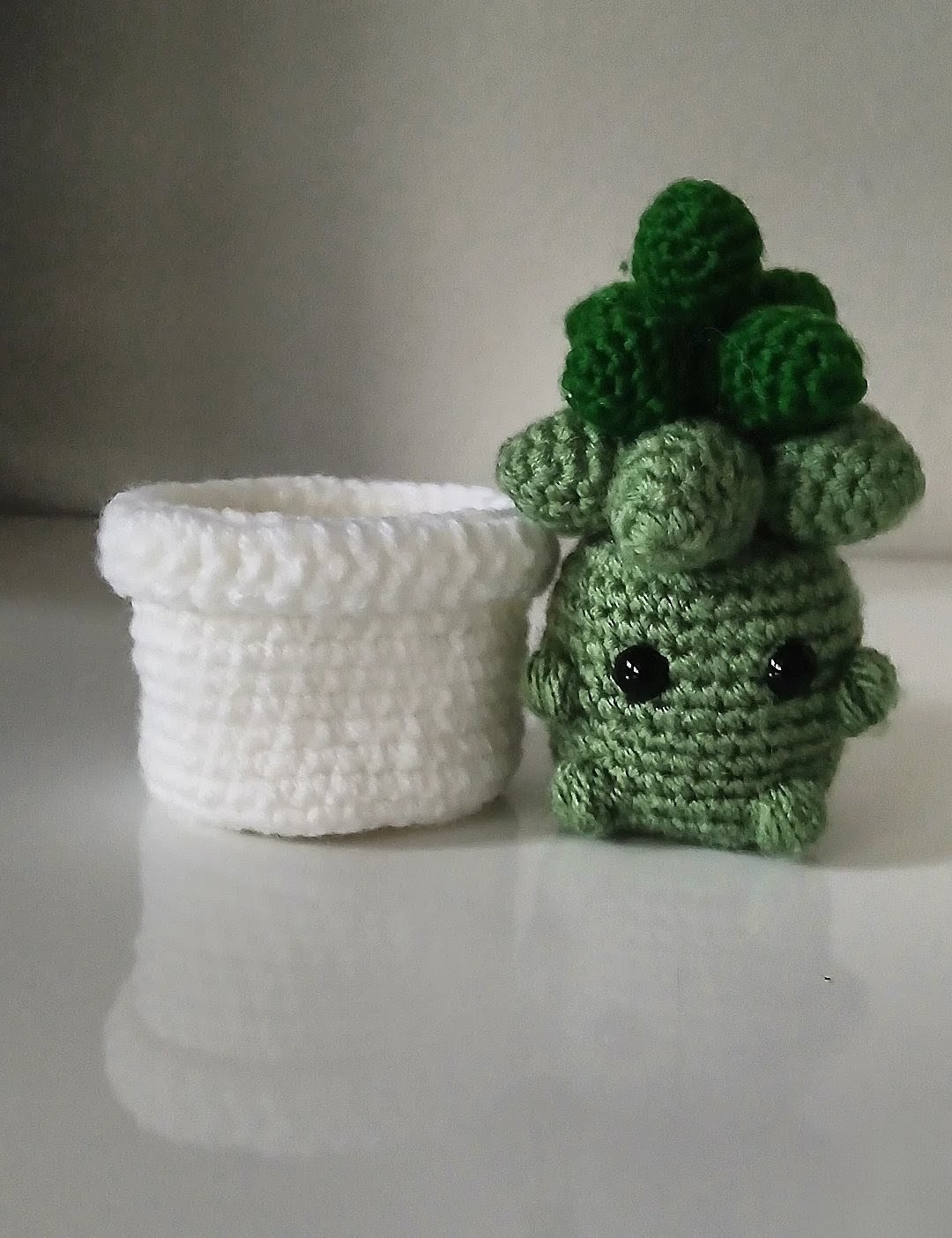 Handmade Crochet Cactus in Removable Pot – Cute Amigurumi Plush