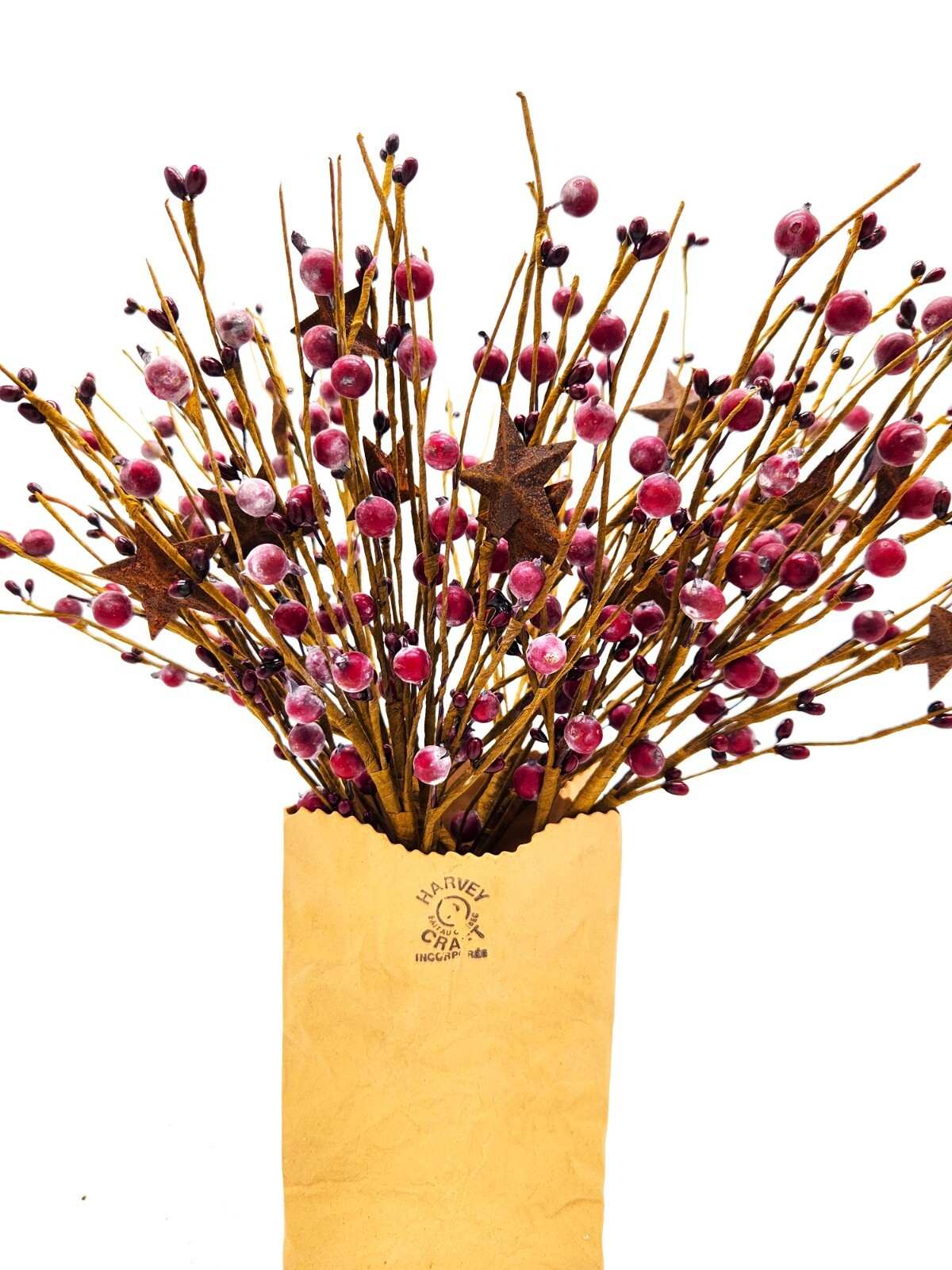 Burgundy or Red Color Berry Picks Artificial Berries Spray Home Decor N603