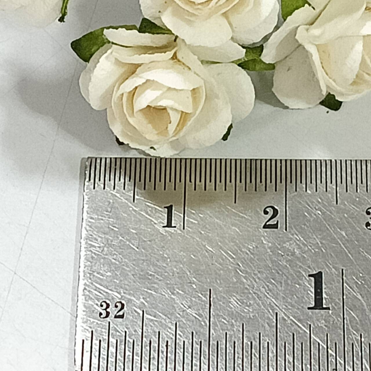 100 (10 color) Artificial Flowers Rose Flower Paper Flower size 15 mm