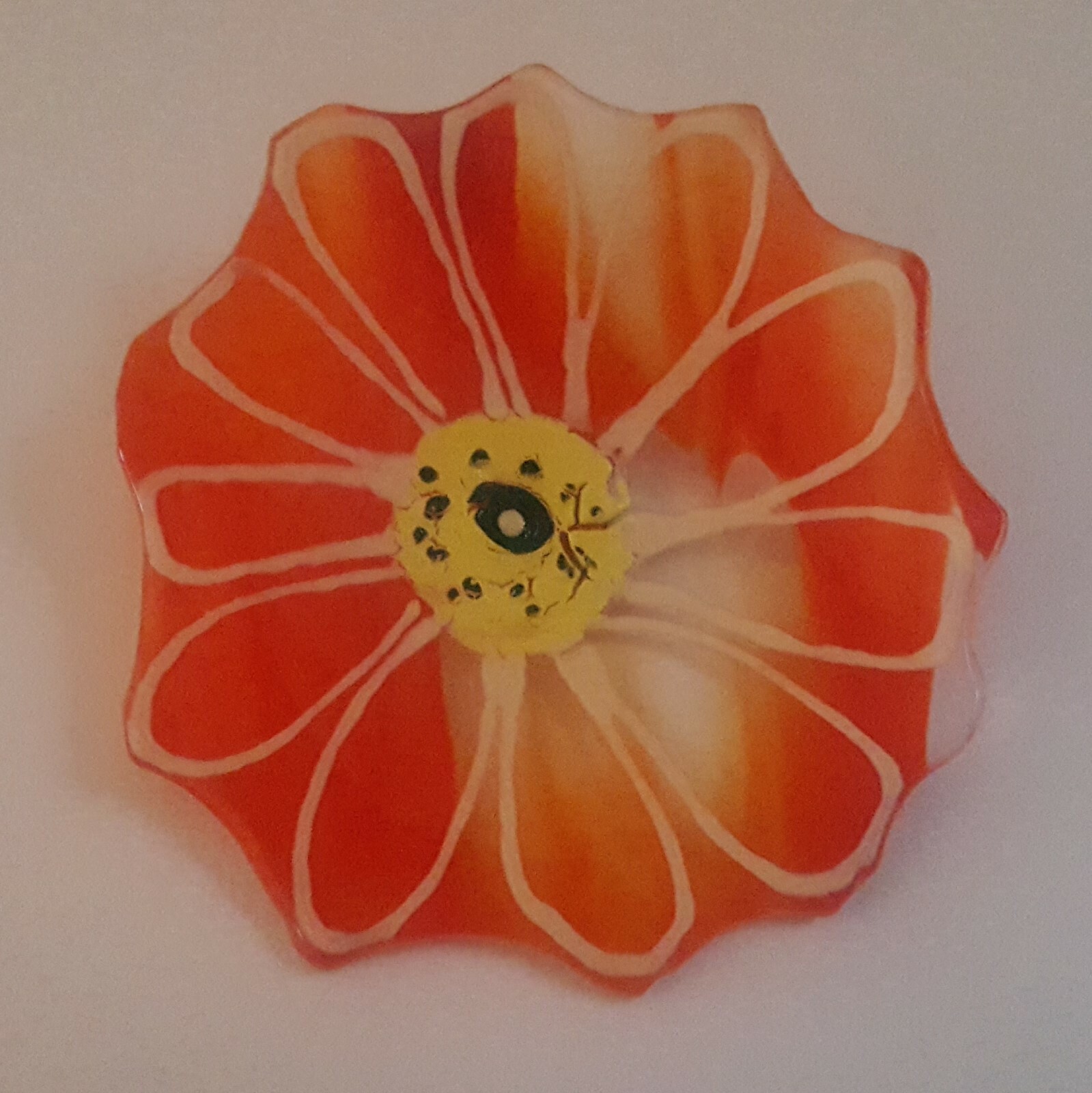 3 3/4″ Forever Flowers with Hangers – Handcrafted with Fused Glass