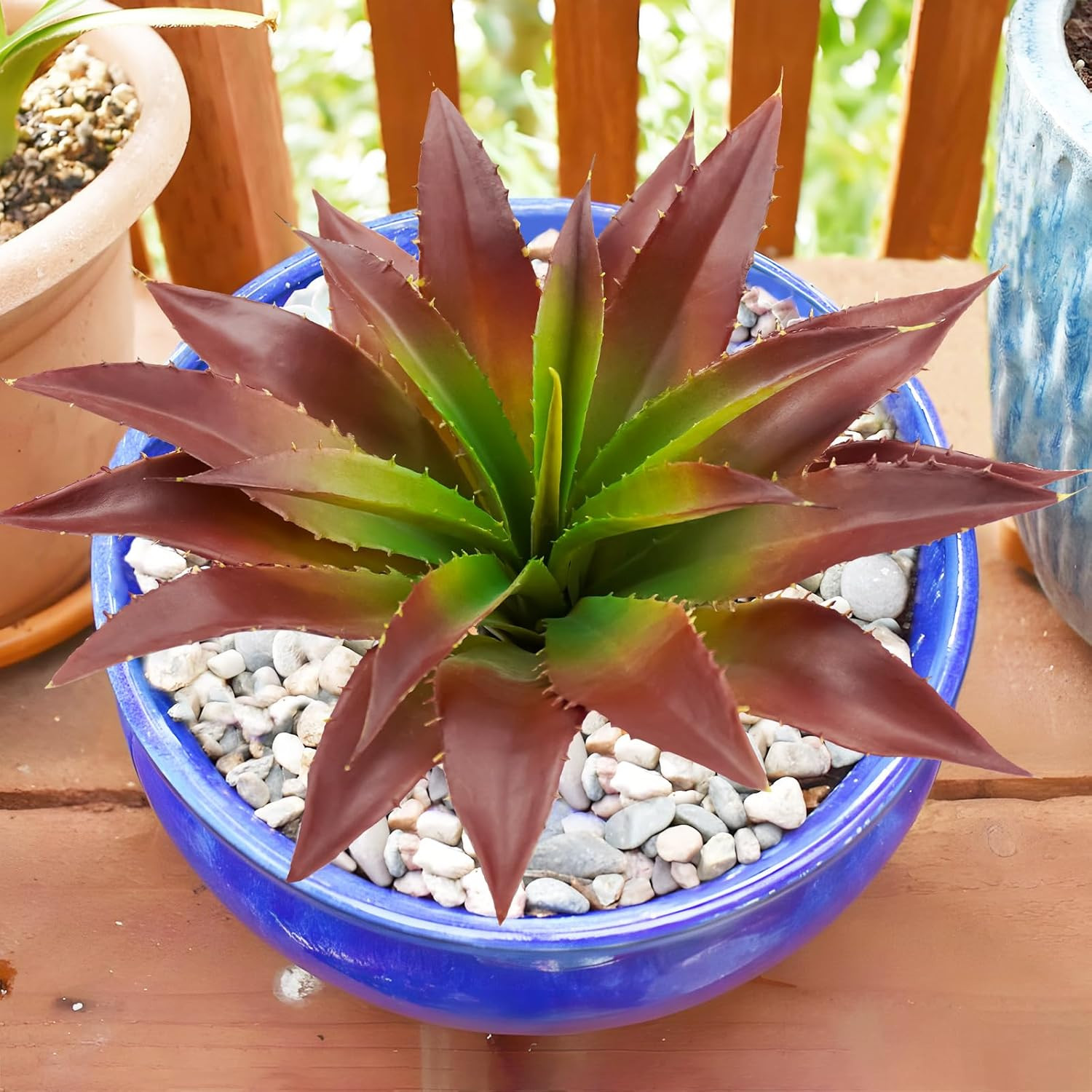 8Pcs Artificial Succulents Plants, Large Fake Succulents Flowers Unpotted Real T