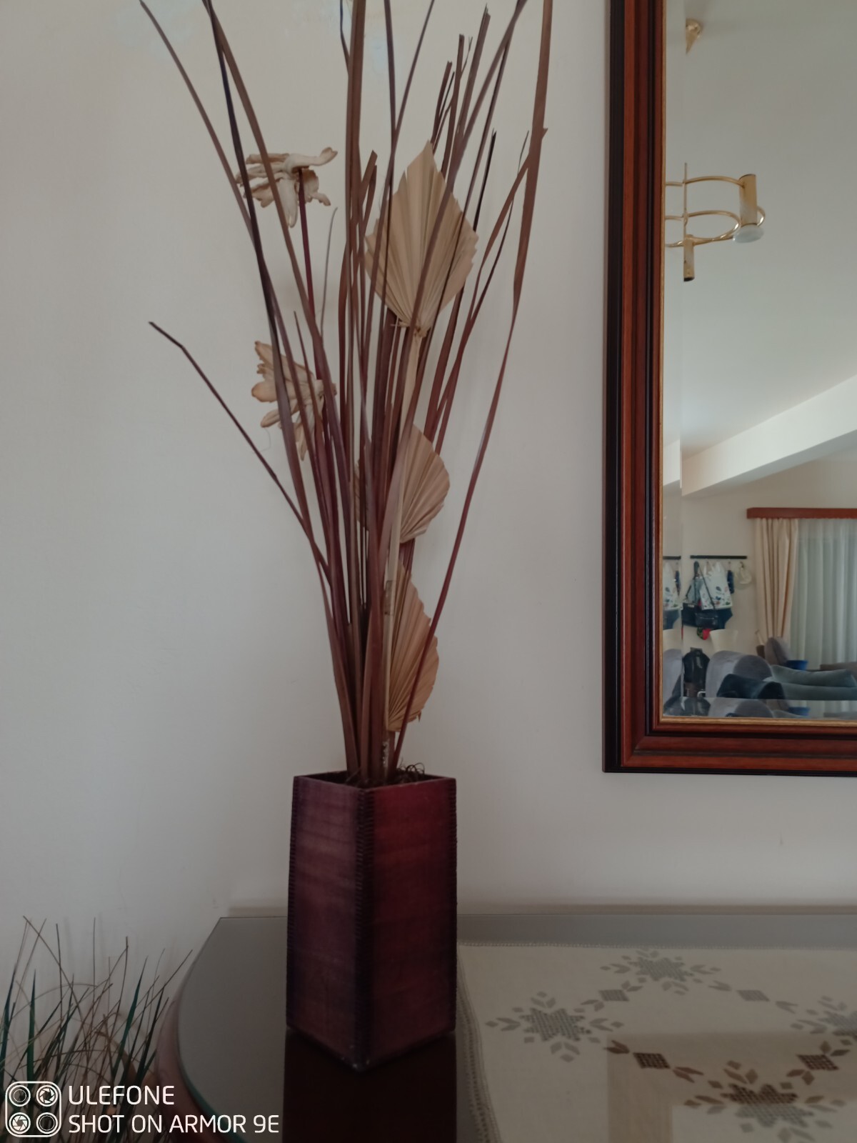 WOW Decorative Wooden Box Pot Vase Planter Dried Flowers, Handmade Home Decor