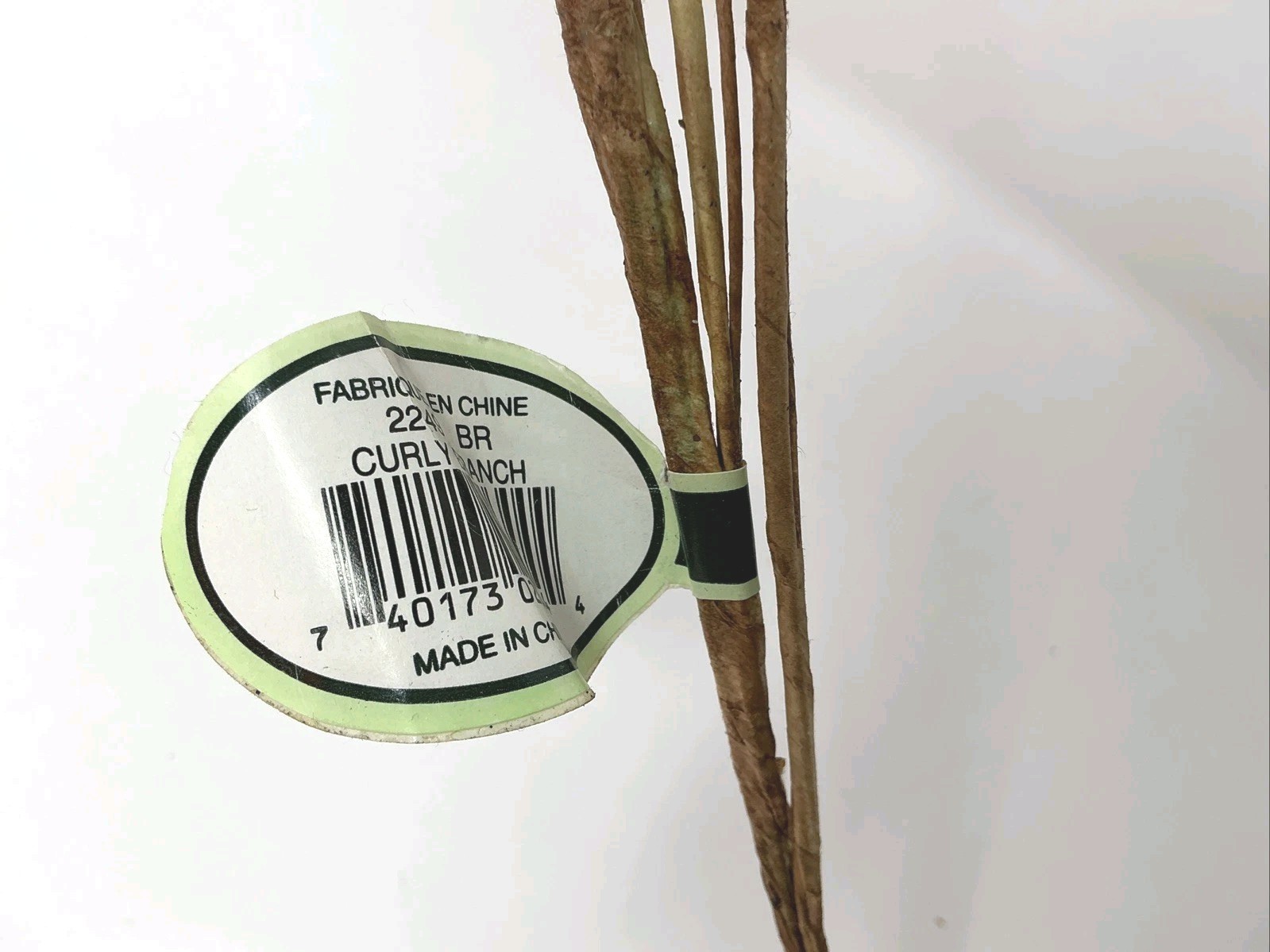 Winward Silks Curly Branch 40” Long Natural Vase Basket Filler 1 Pick NOS