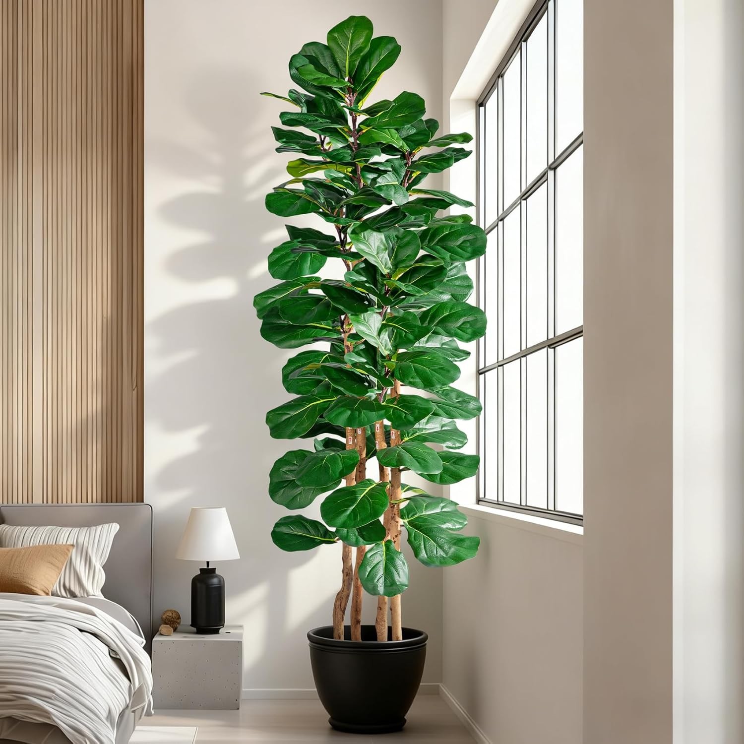 Faux Ficus Tree 6FT Indoor Realistic Leaves