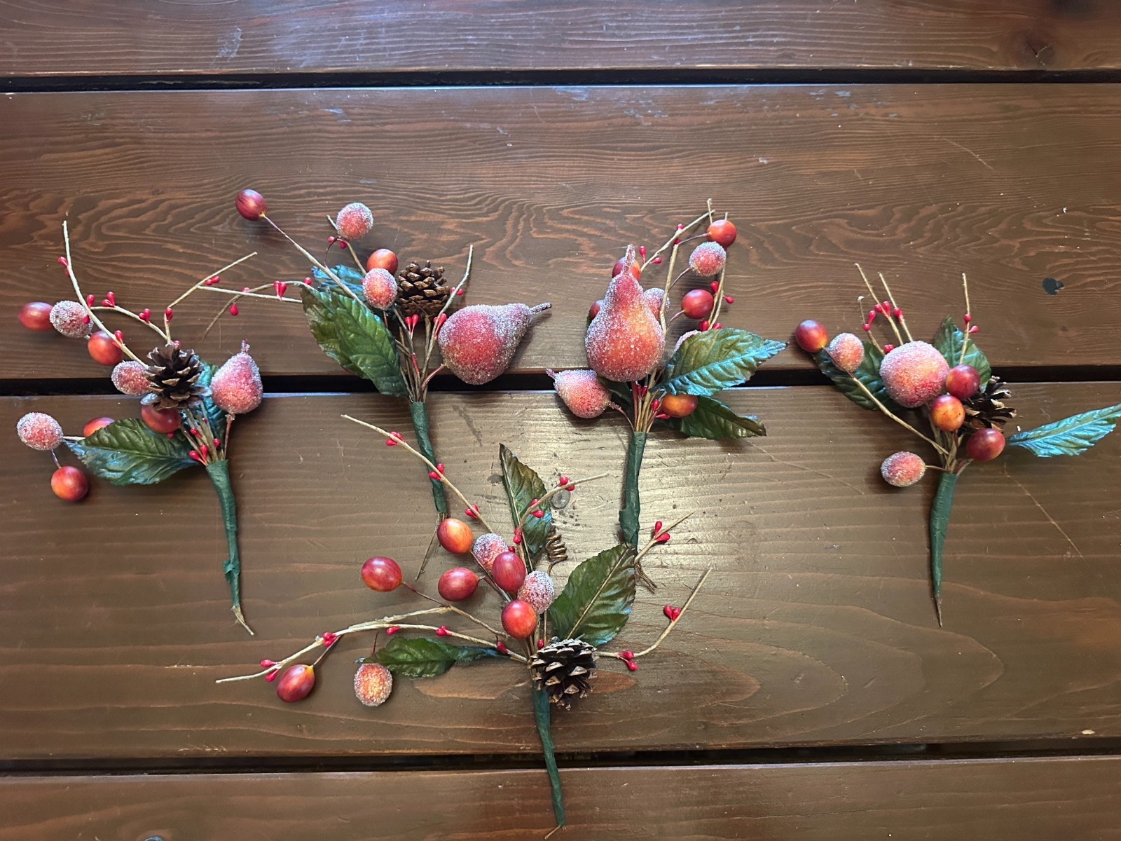 Set of 5 Artificial Floral Picks
