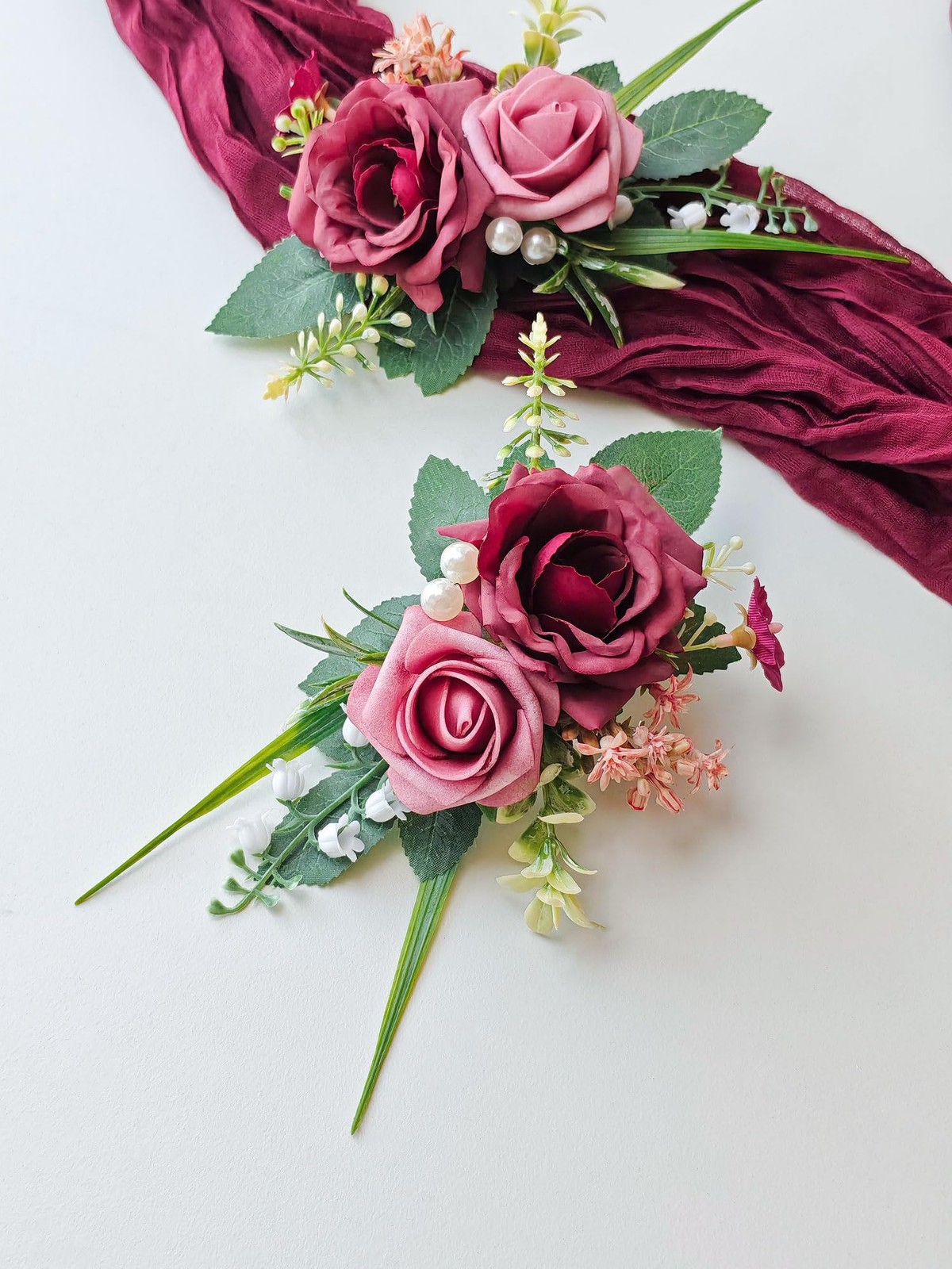 2pcs Boutonniere for Men – Suit Decor Flowers for Groom & Groomsmen Perfect f…