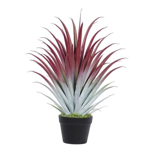 2ft Fake Spiked Agave Plant – Red Artificial Aloe Vera Plant 26 Inch – 26″ 1
