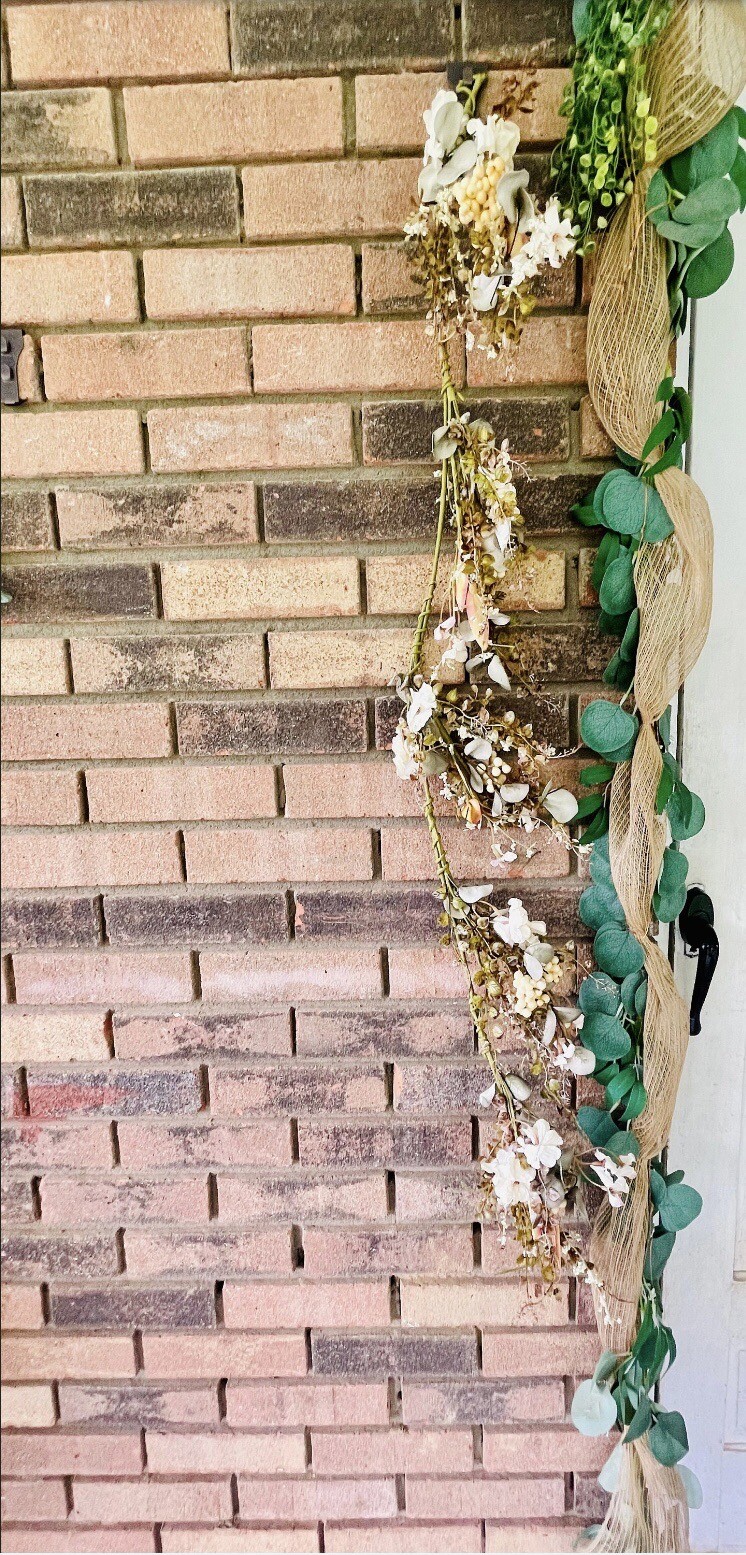 Mixed Cream Fall Farmhouse Floral Garland NEW 40”