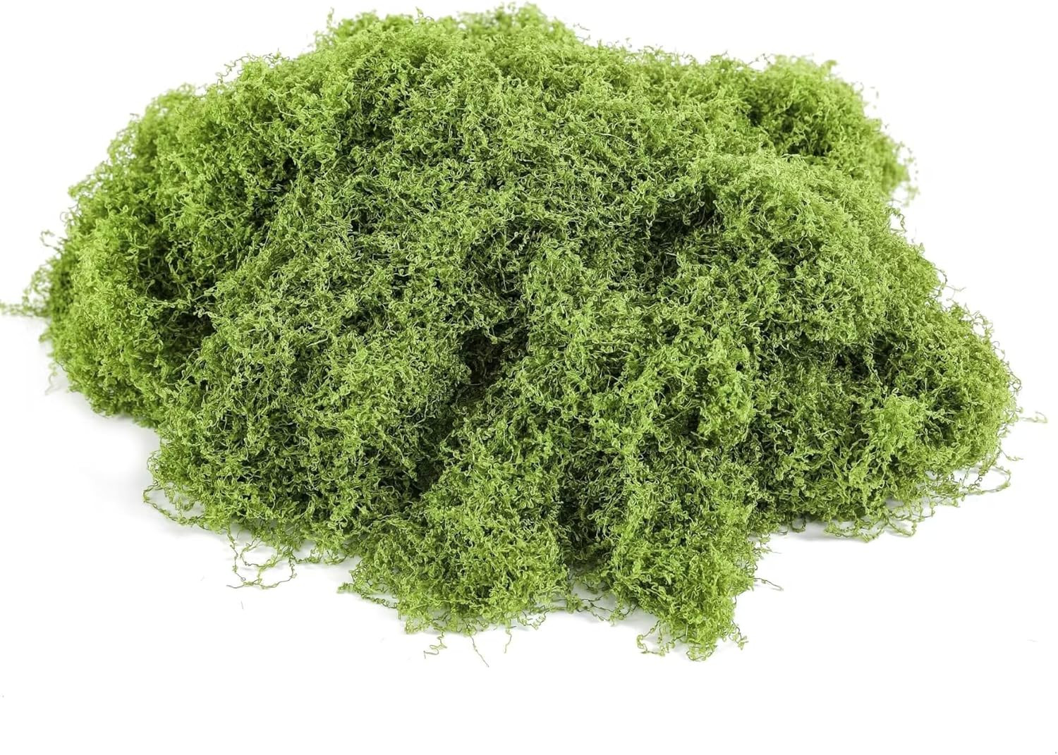 Light Green Moss for Crafts、 Artificial Moss Decorative for Glass Vase Filler We