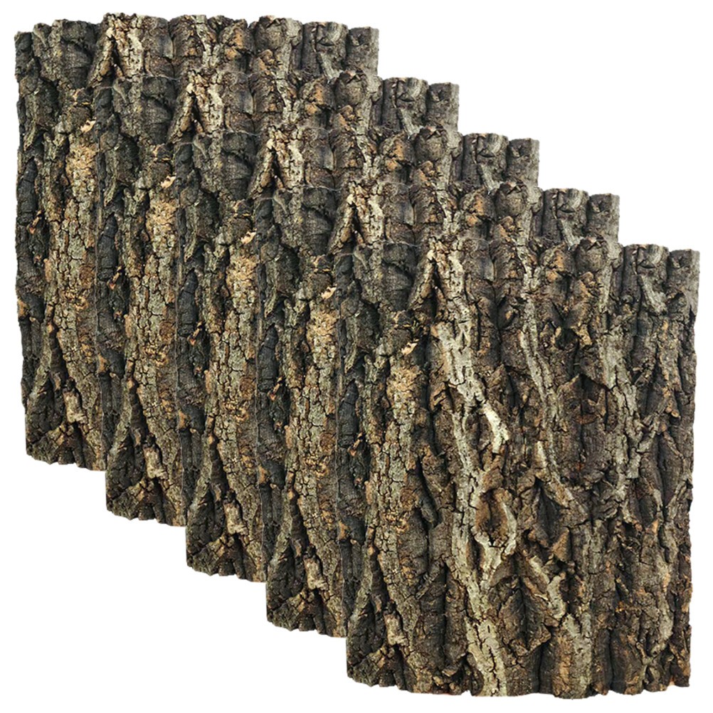5Pcs Cork Bark Tiles Natural Brown Durable Climbing Bark for Reptile Tank Decor