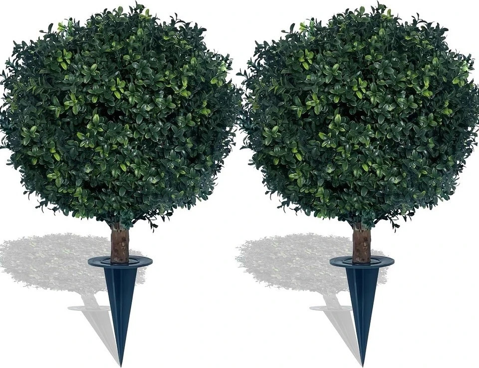 Artificial Boxwood Ball Bush 27″ Tree UV Resistance Rated with Spike. Ea