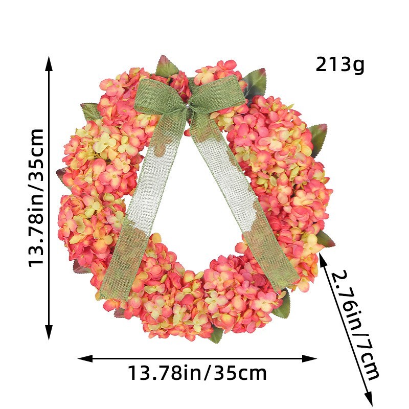 Artificial Seasonal Fall Autumn Wreath for Front Door or Porch
