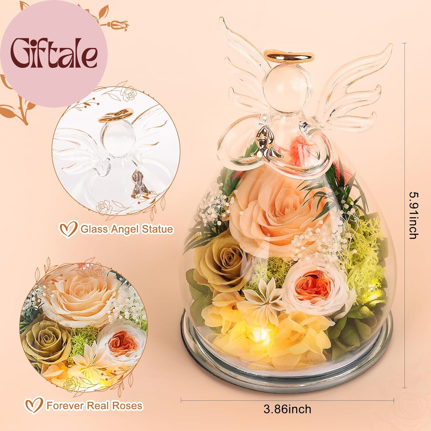 Gifts for Mom Mothers Day Birthday Gifts for Women Preserved Rose Forever Flower