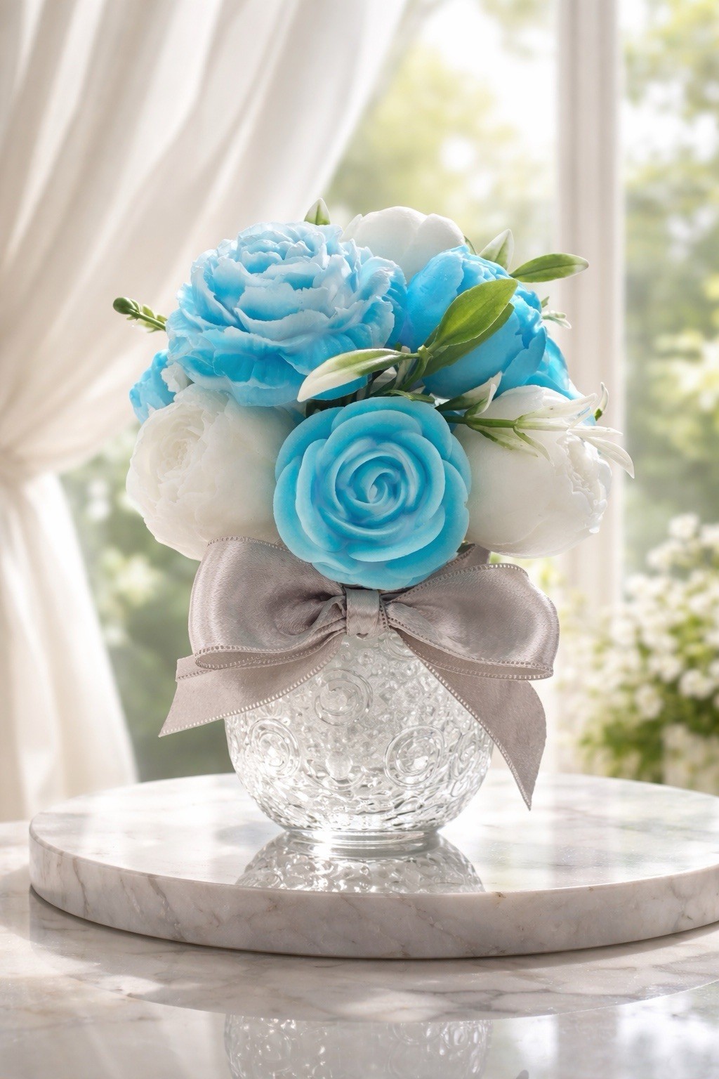 🌸 Handmade Decorative Soap Flower Arrangement – Unique Gift Idea 🌸