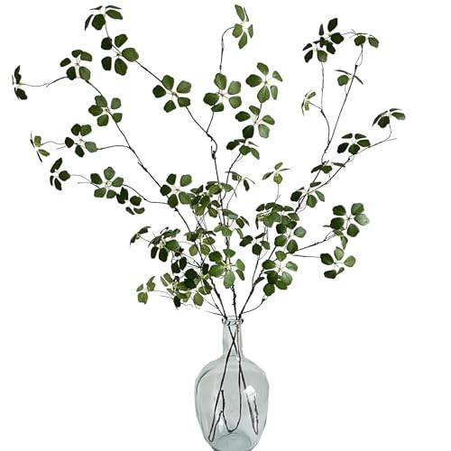 Artificial Eucalyptus Greenery Stems Fake Lotus Leaves Plants Green Leaves 3pcs